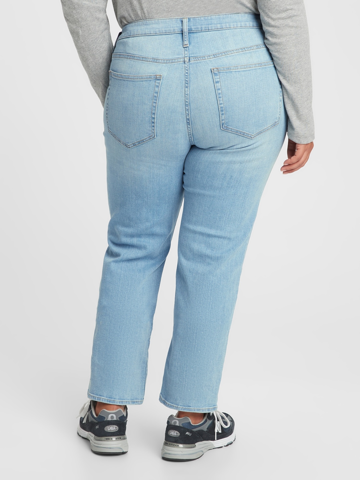 Straight fit pentru femei GAP - albastru deschis