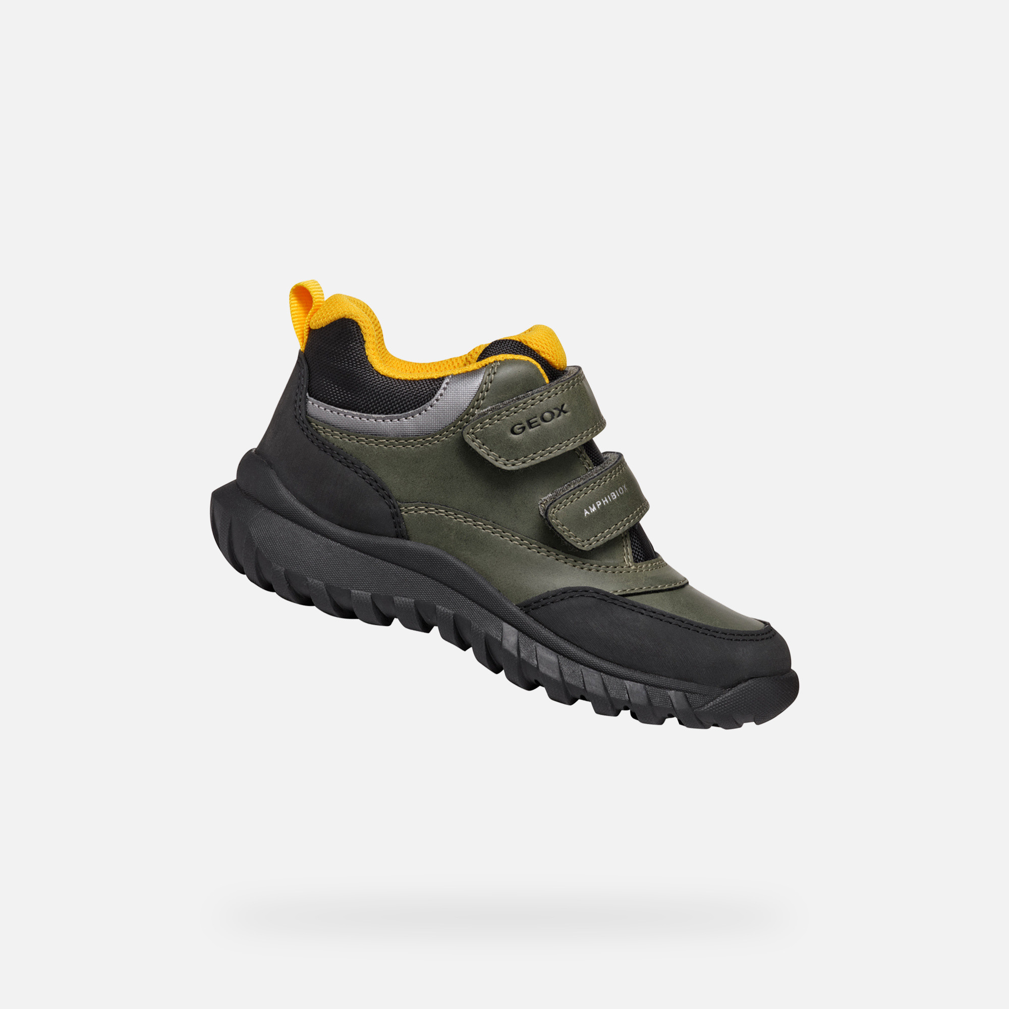 Khaki boys ankle boots Geox Simbyos ABX - Boys