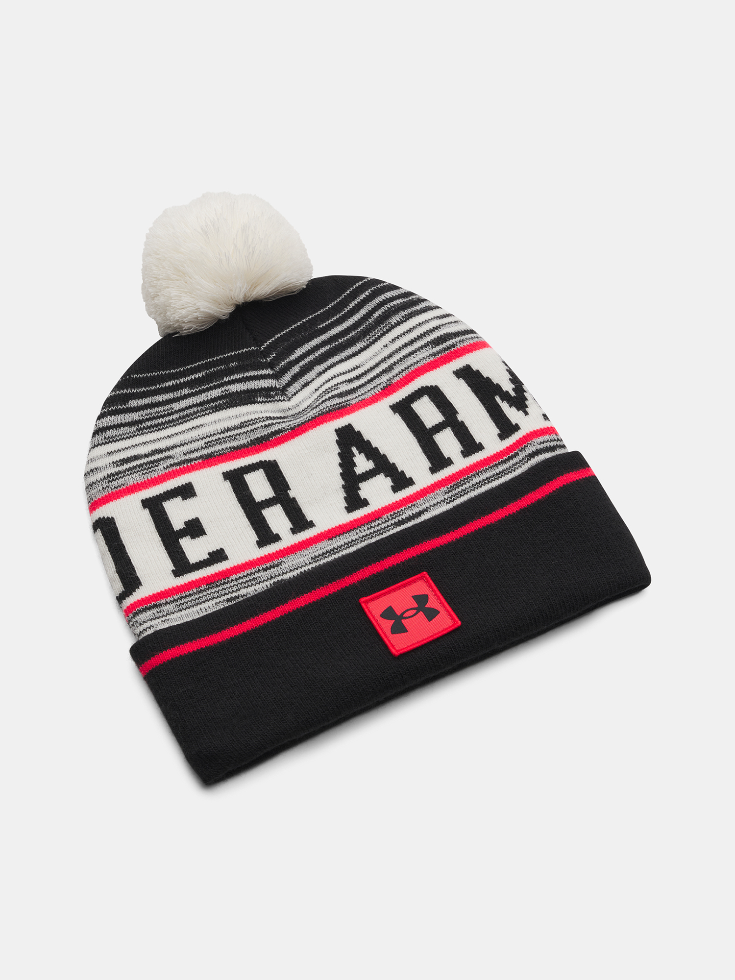 Men's Under Armour M Halftime Pom Beanie-BRN - Men's