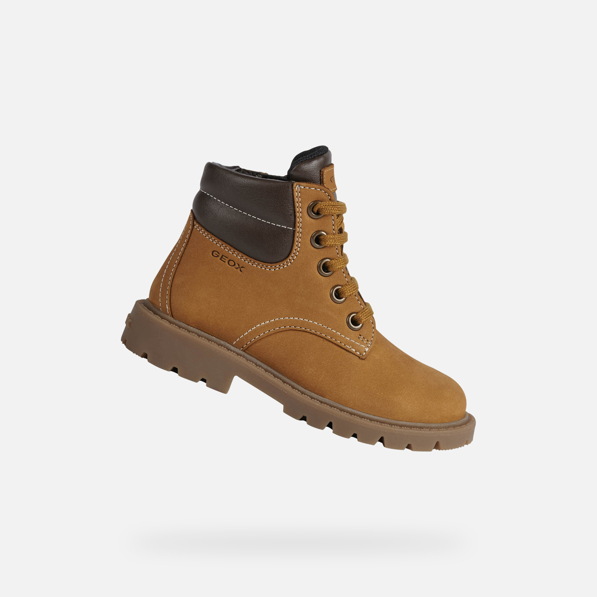 Light brown boys ankle boots Geox Shaylax - Boys