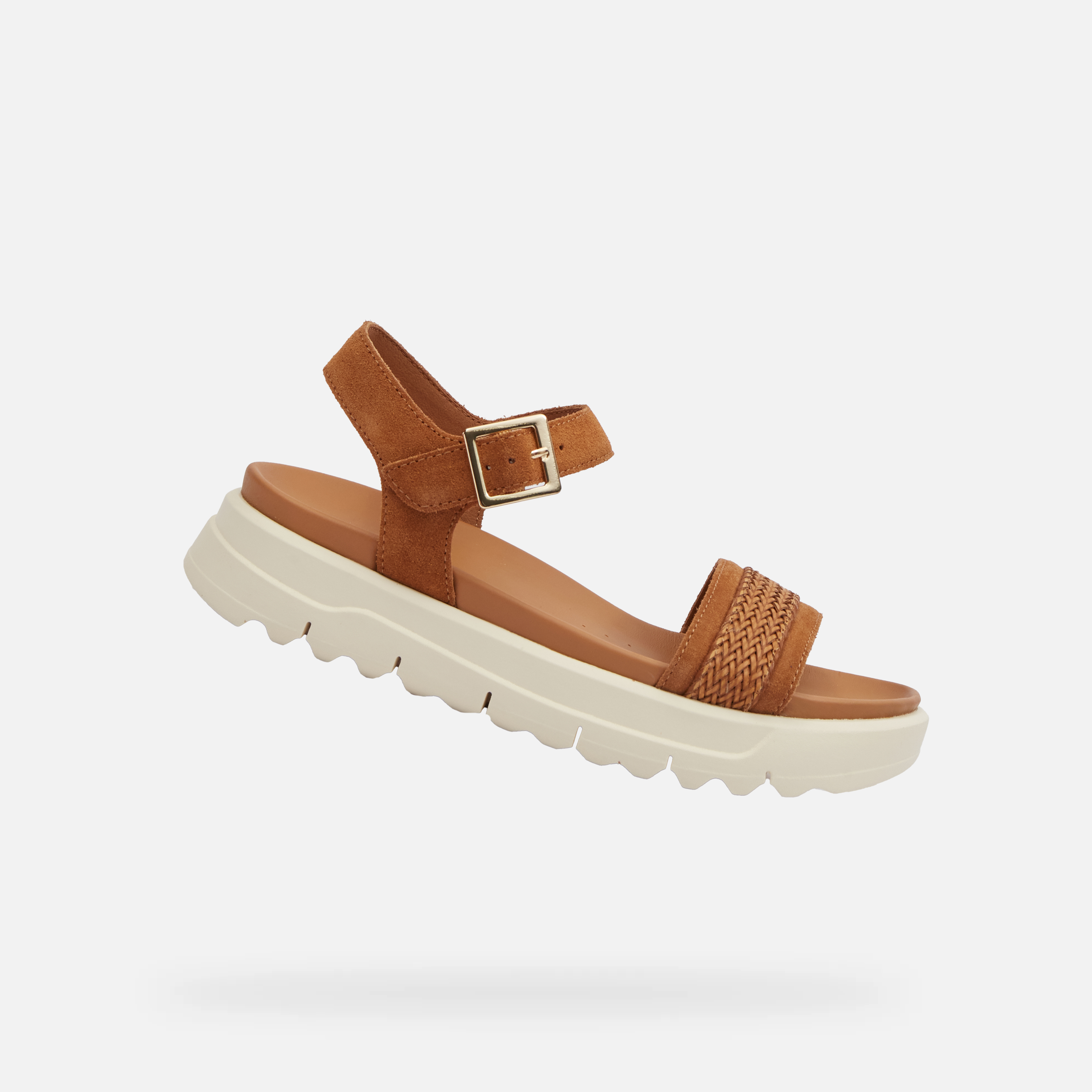 Brown women&#039;s sandals Geox Xand 2.1S - Women&#039;s