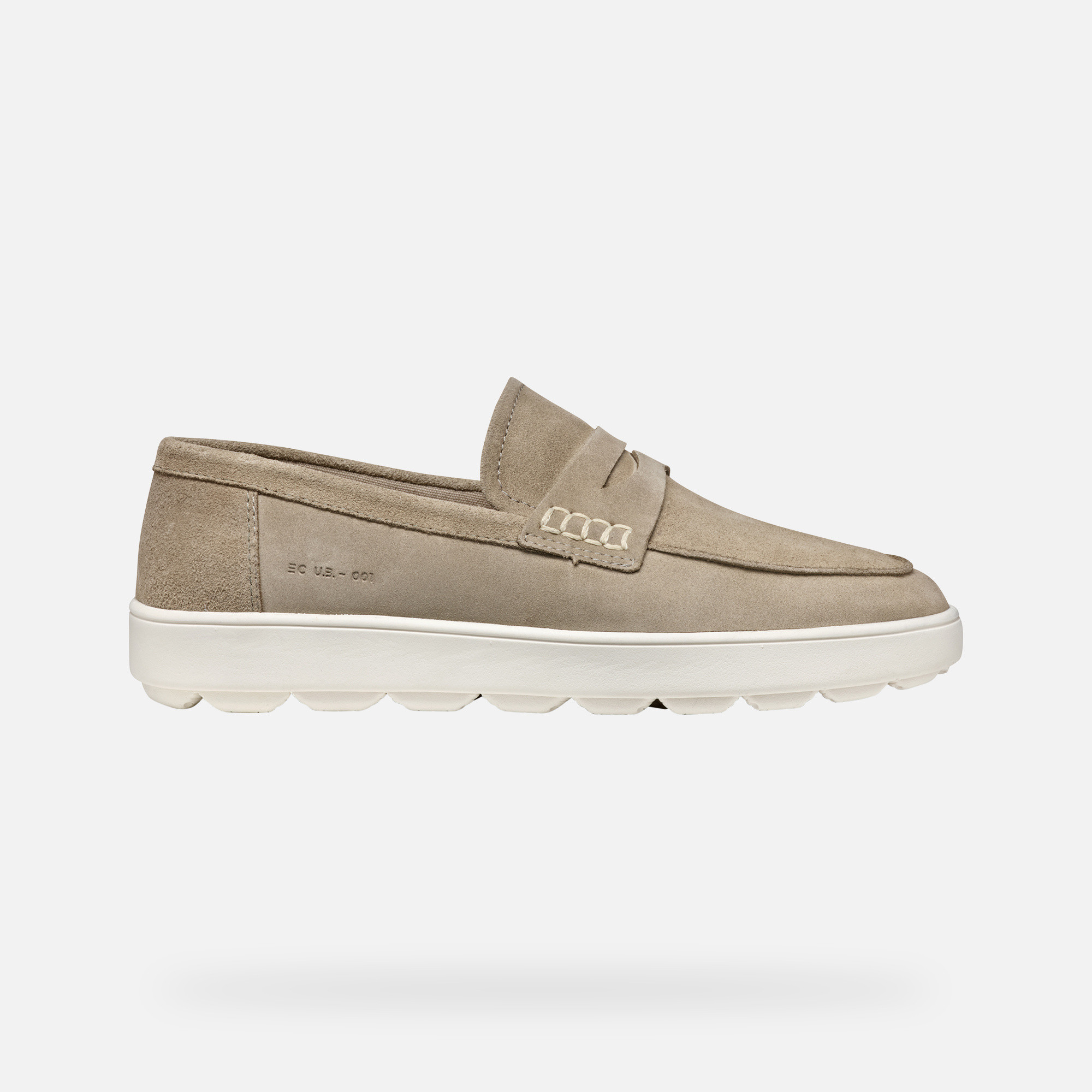 Beige men&#039;s moccasins Geox Spherica ECUB-1 - Men&#039;s