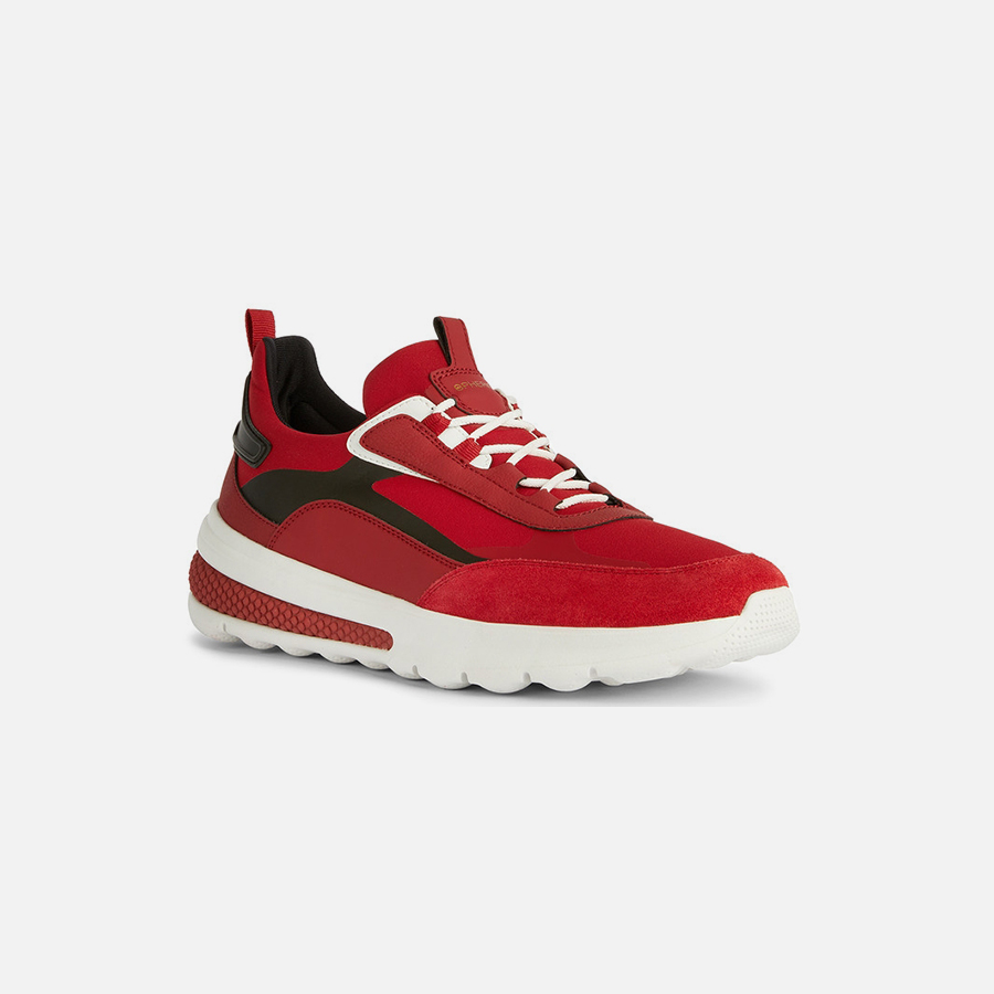Red men's sneakers Geox Spherica Actif D - Men