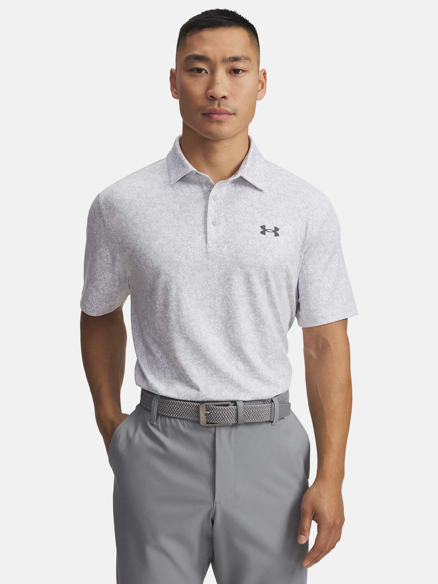 Men's T-shirt Under Armour UA Playoff 3.0 Printed Polo-WHT - Men's