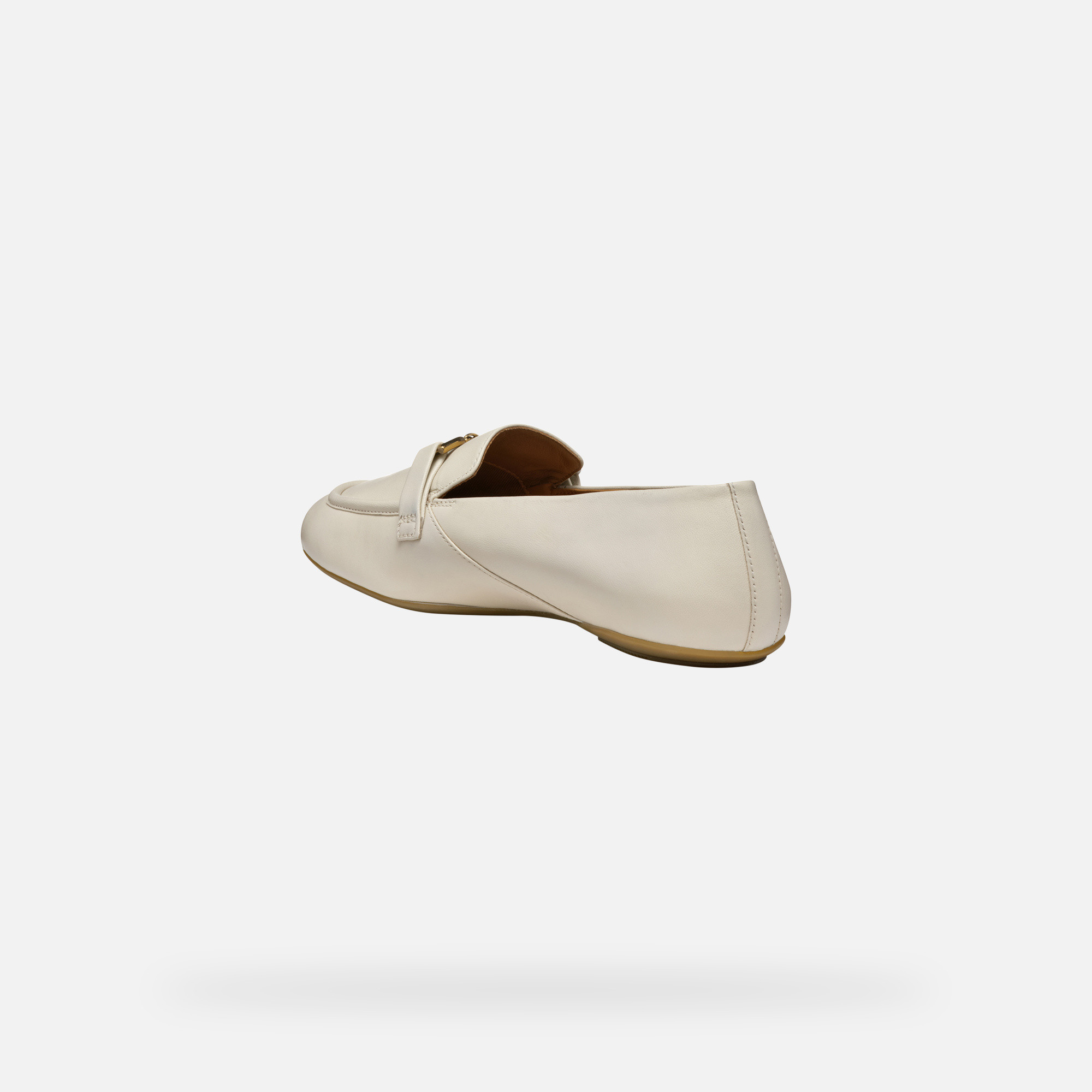 Cream women&#039;s moccasins Geox Palmaria - Women&#039;s