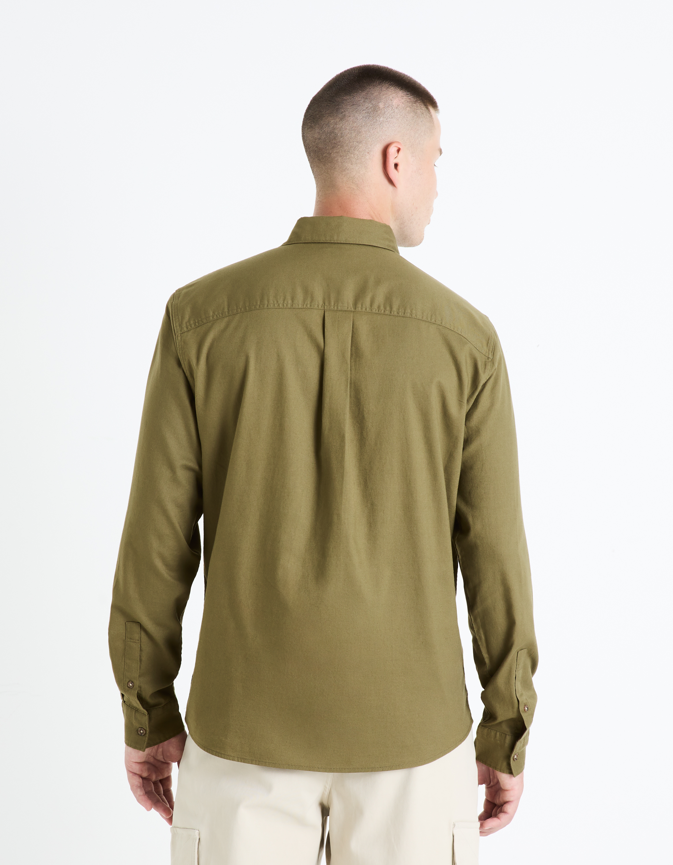 Camasi casual pentru barbati Celio - kaki