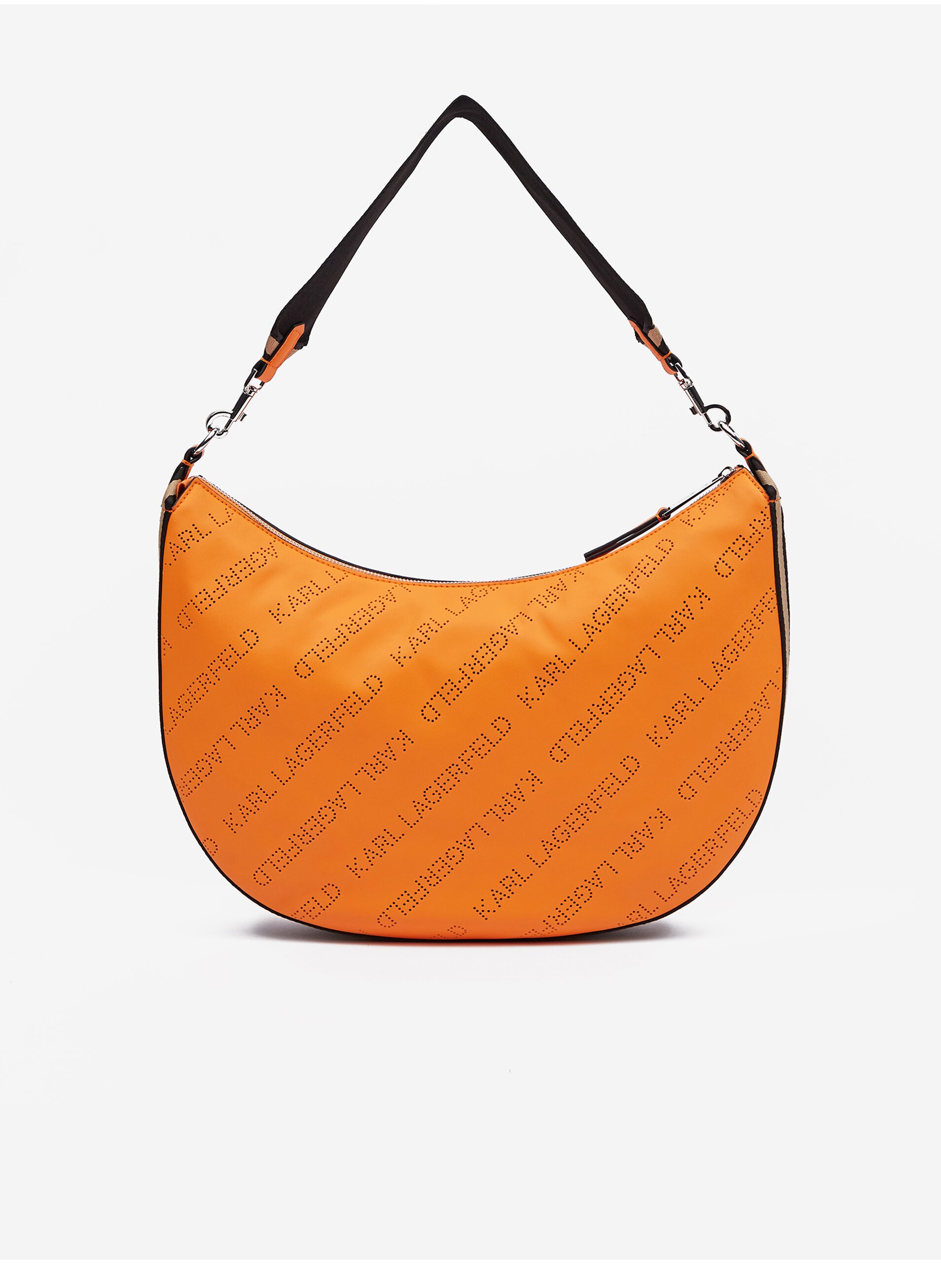 Orange women's handbag KARL LAGERFELD Moon MD Shoulderbag - Women