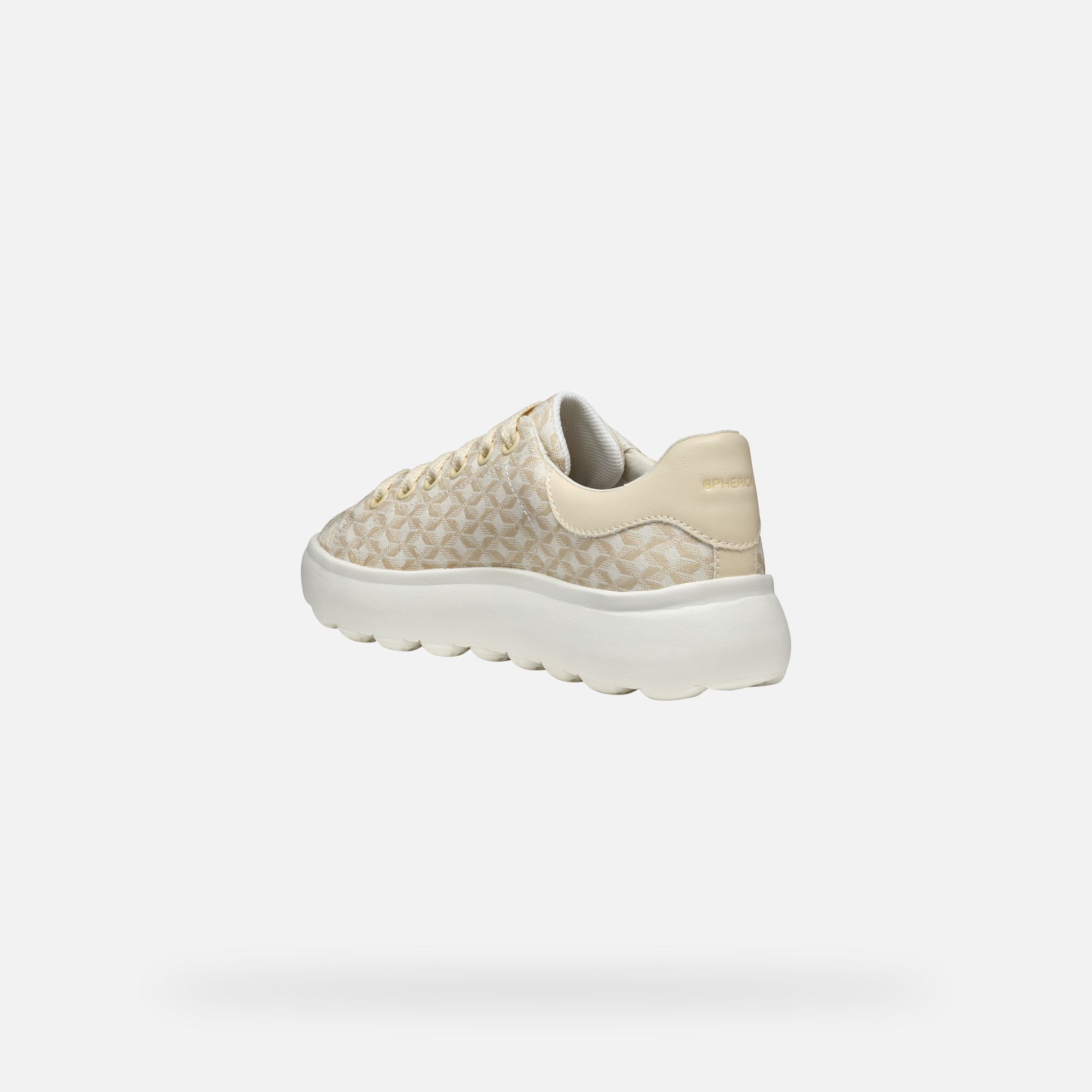 Cream women&#039;s sneakers Geox Spherica EC4.1 - Women&#039;s