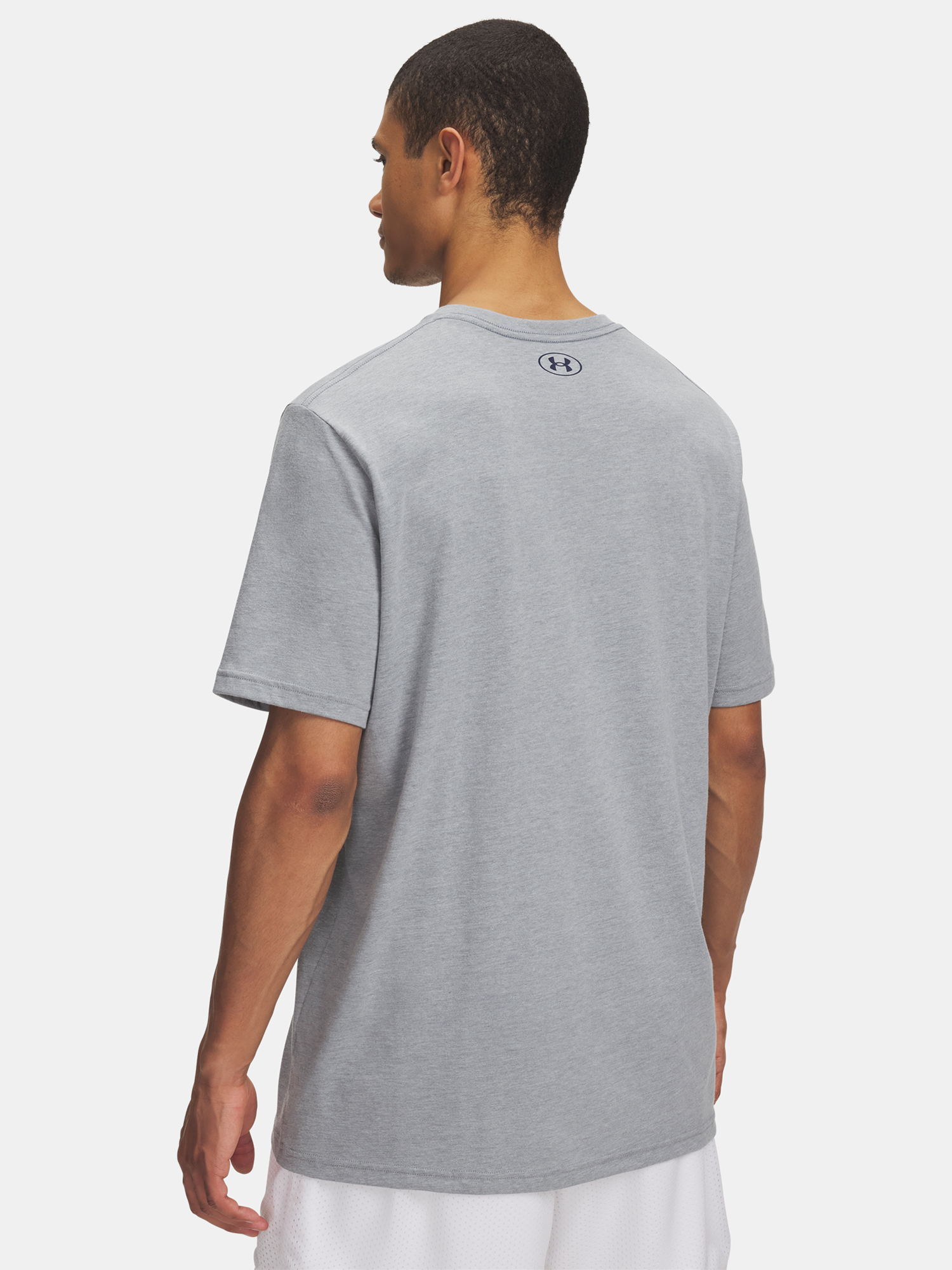 Men's T-shirt Under Armour UA COLLEGE CREST LOGO SS-GRY - Men's