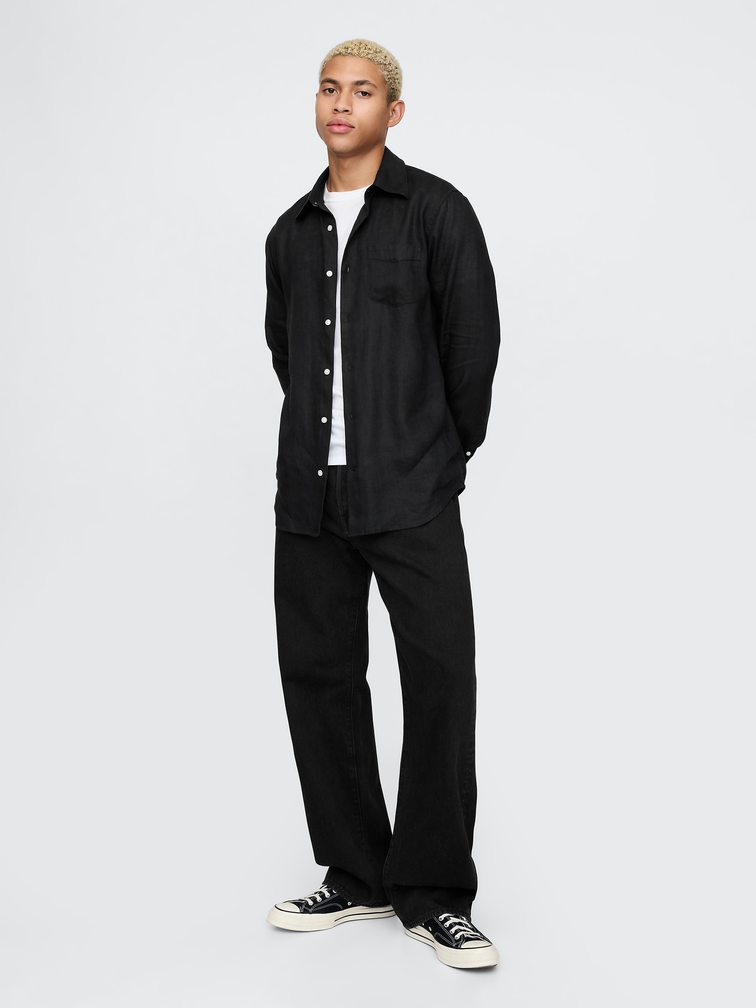 GAP Linen Shirt Classic Shirt - Men's