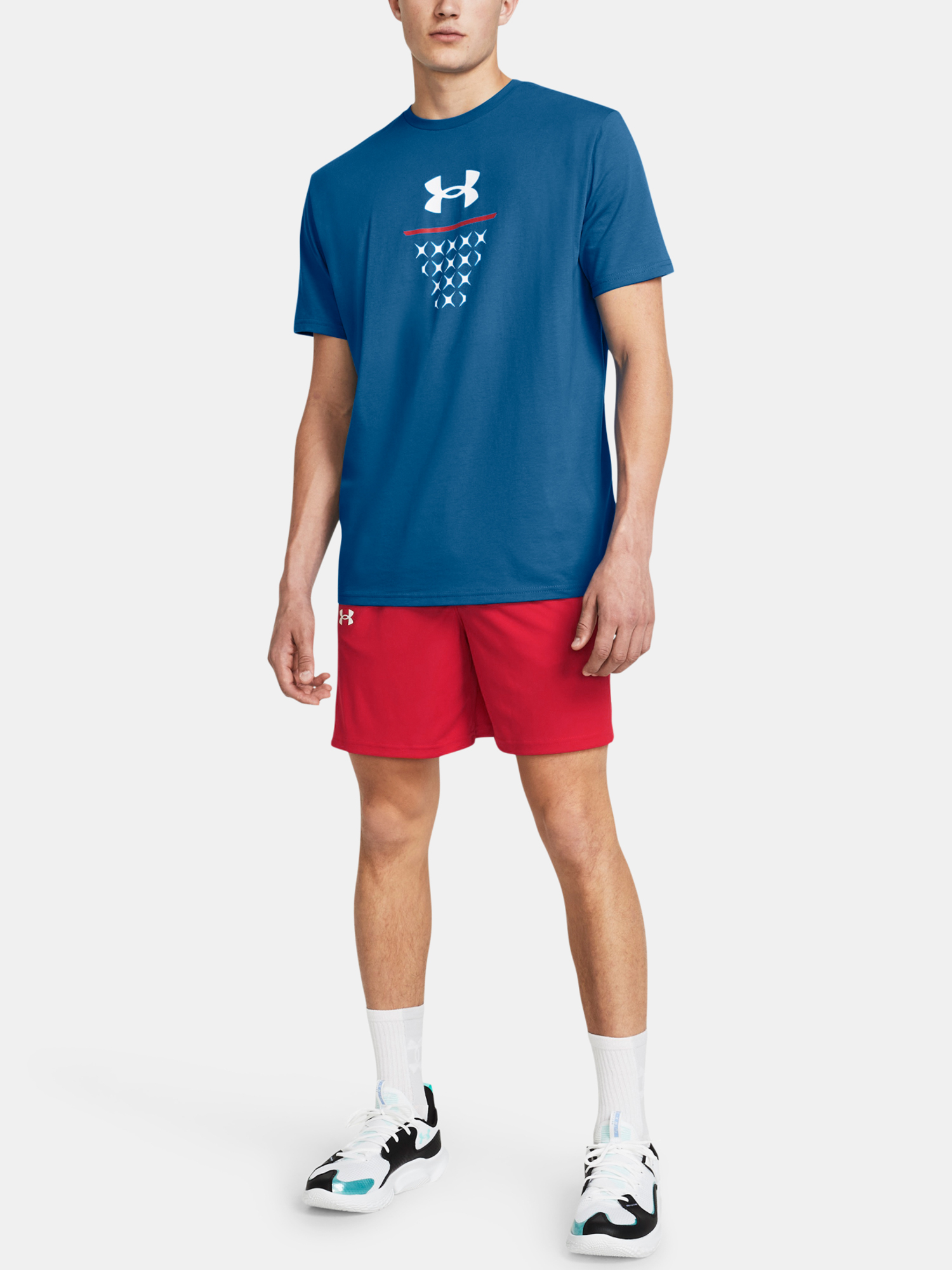 Pantaloni scurti pentru barbati Under Armour - rosu