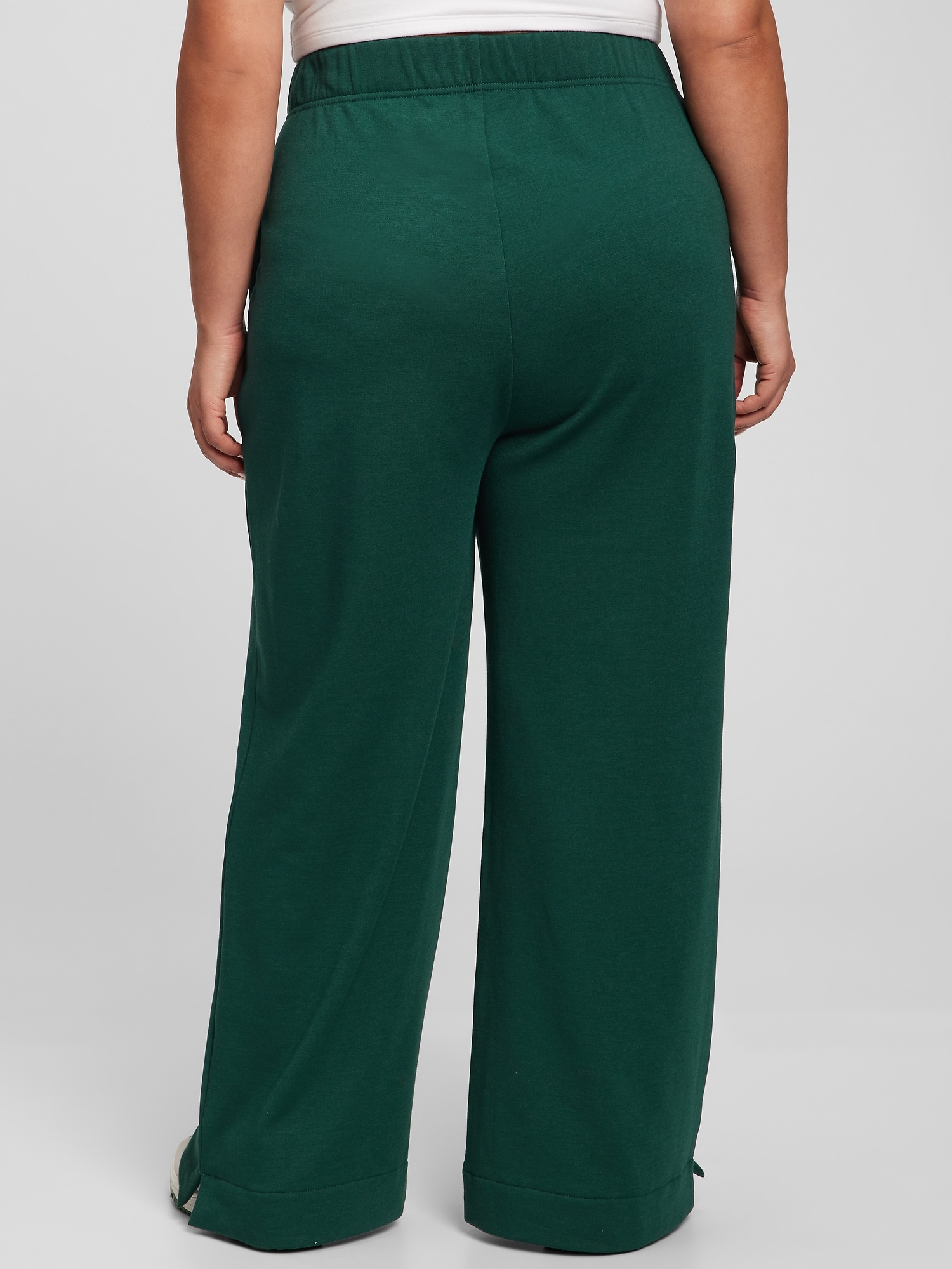 Pantaloni chino pentru femei GAP - verde inchis
