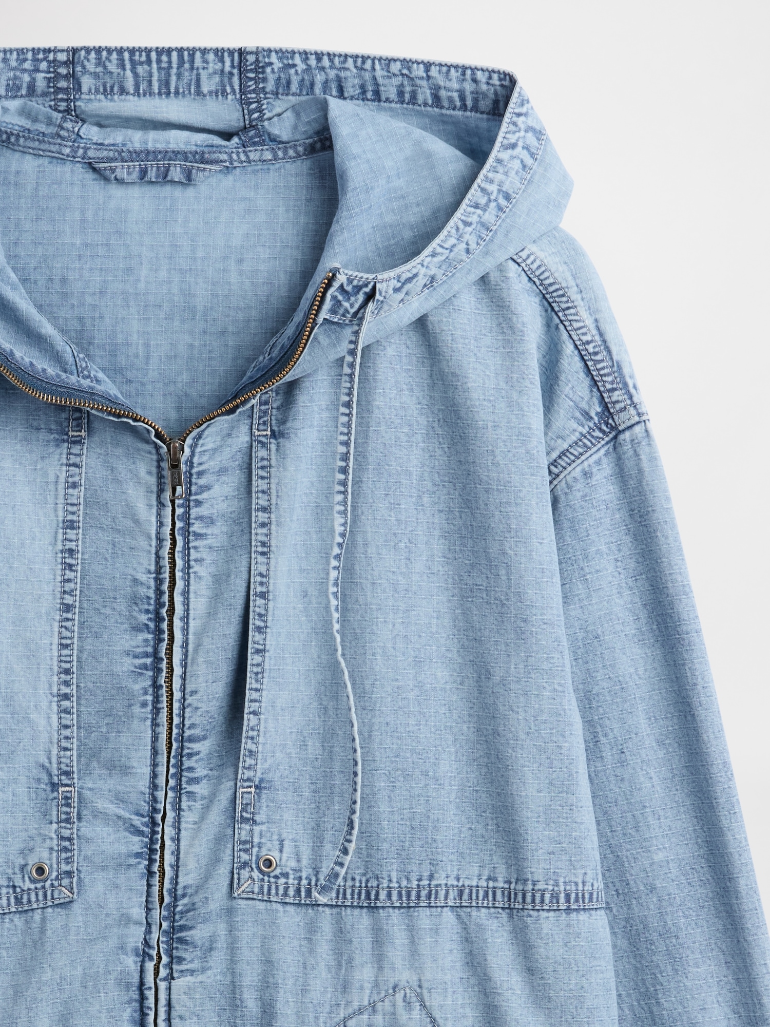 GAP Denim Oversize Jacket Ripstop - Men&#039;s