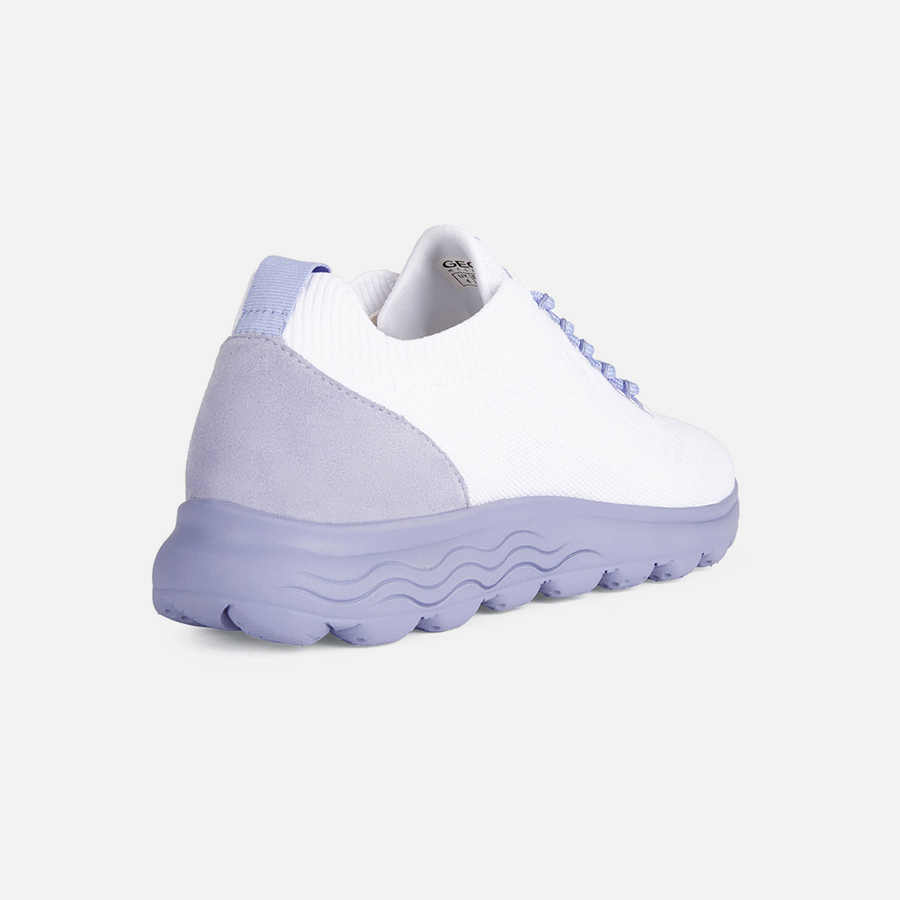 White women's sneakers Geox Spherica A - Women's