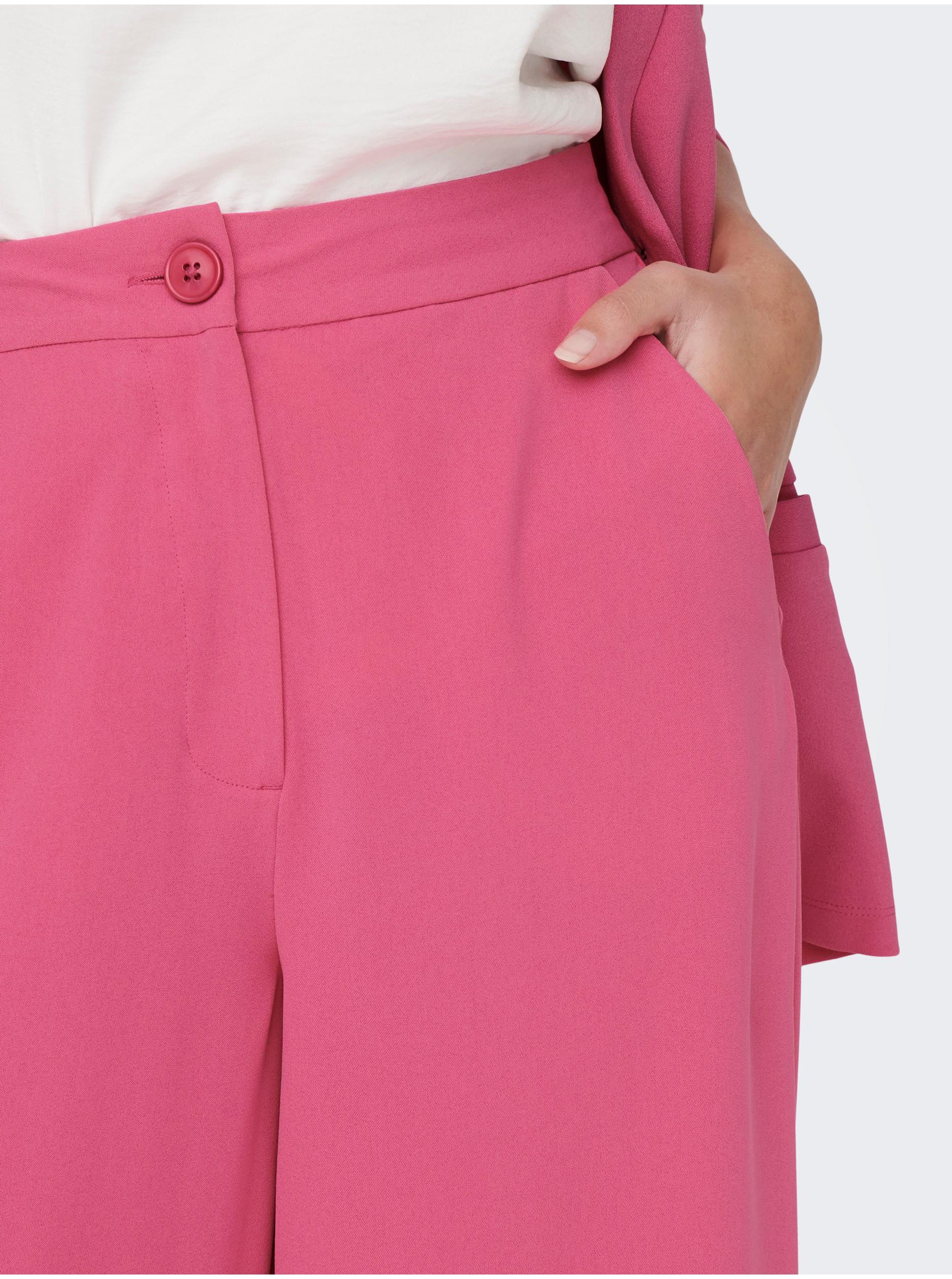 Pantaloni eleganti pentru femei JDY - roz