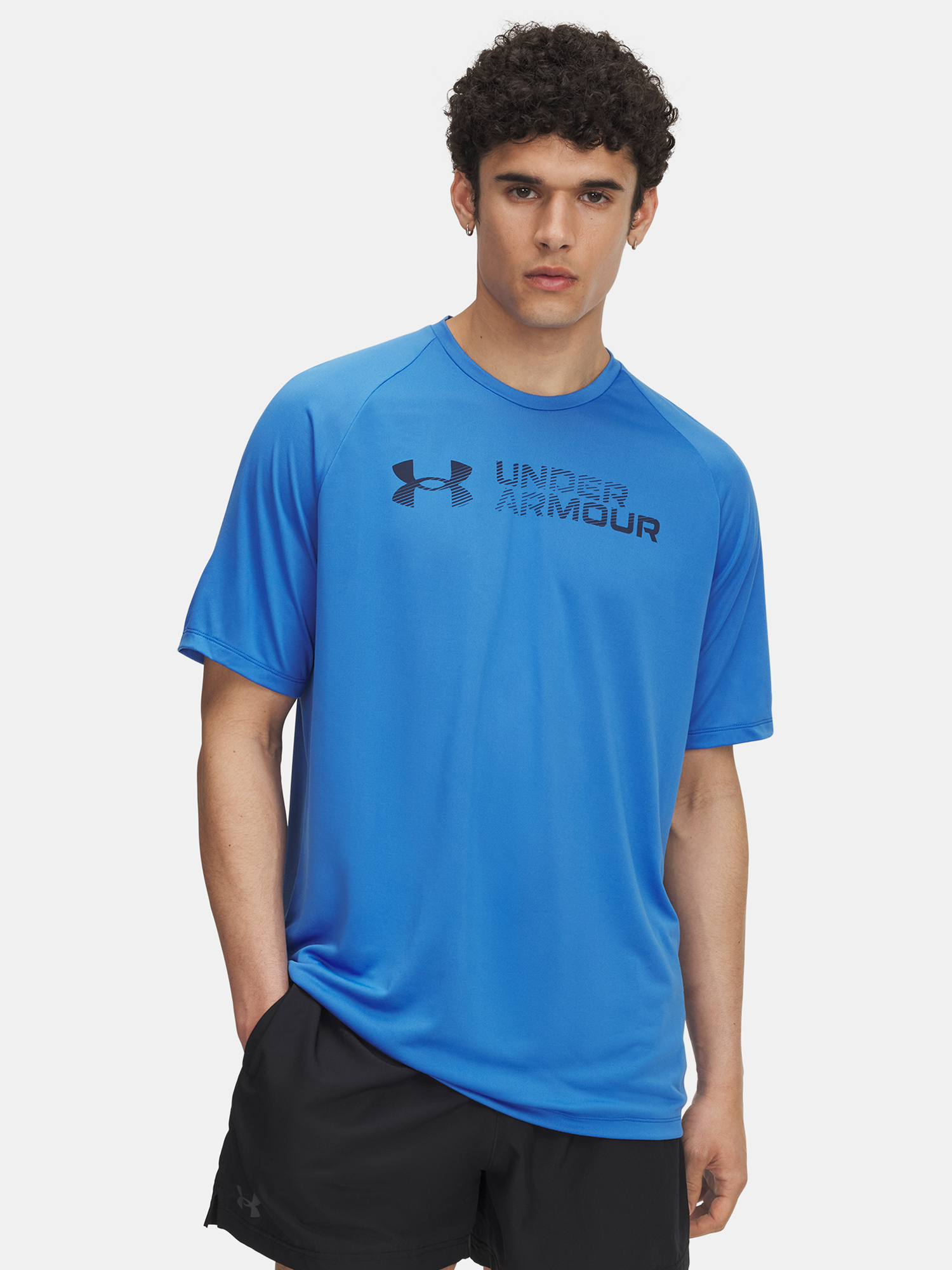 Men's T-shirt Under Armour UA Tech Reflective SS-BLU - Men's