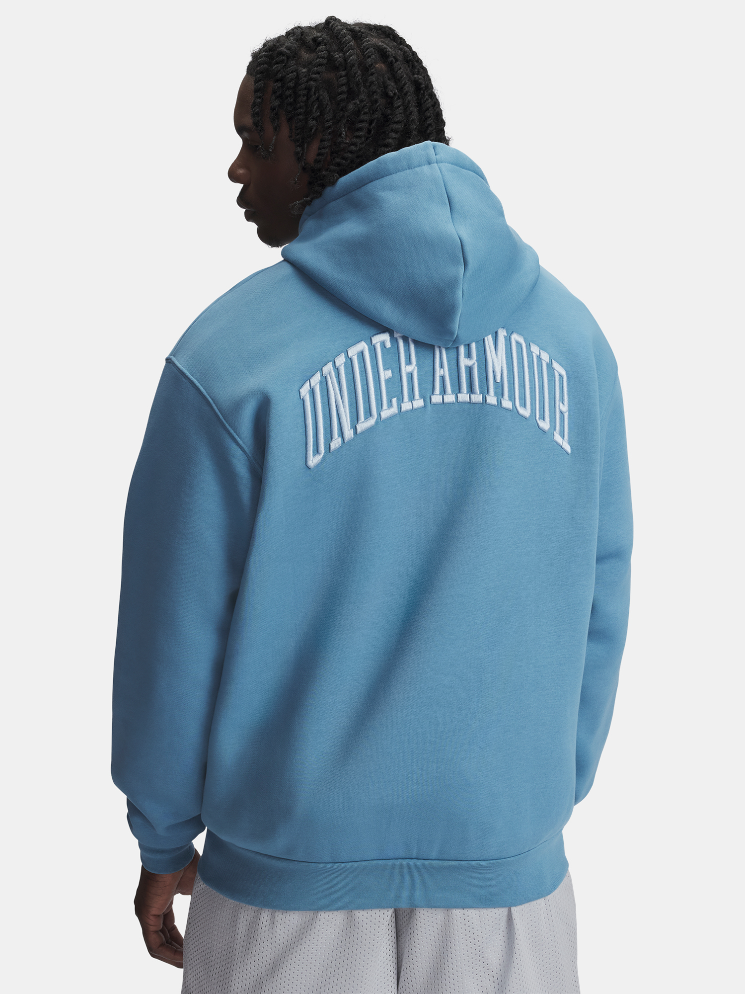 Men's Under Armour UA Icon Flc Graphic Top-BLU - Men's Sweatshirt