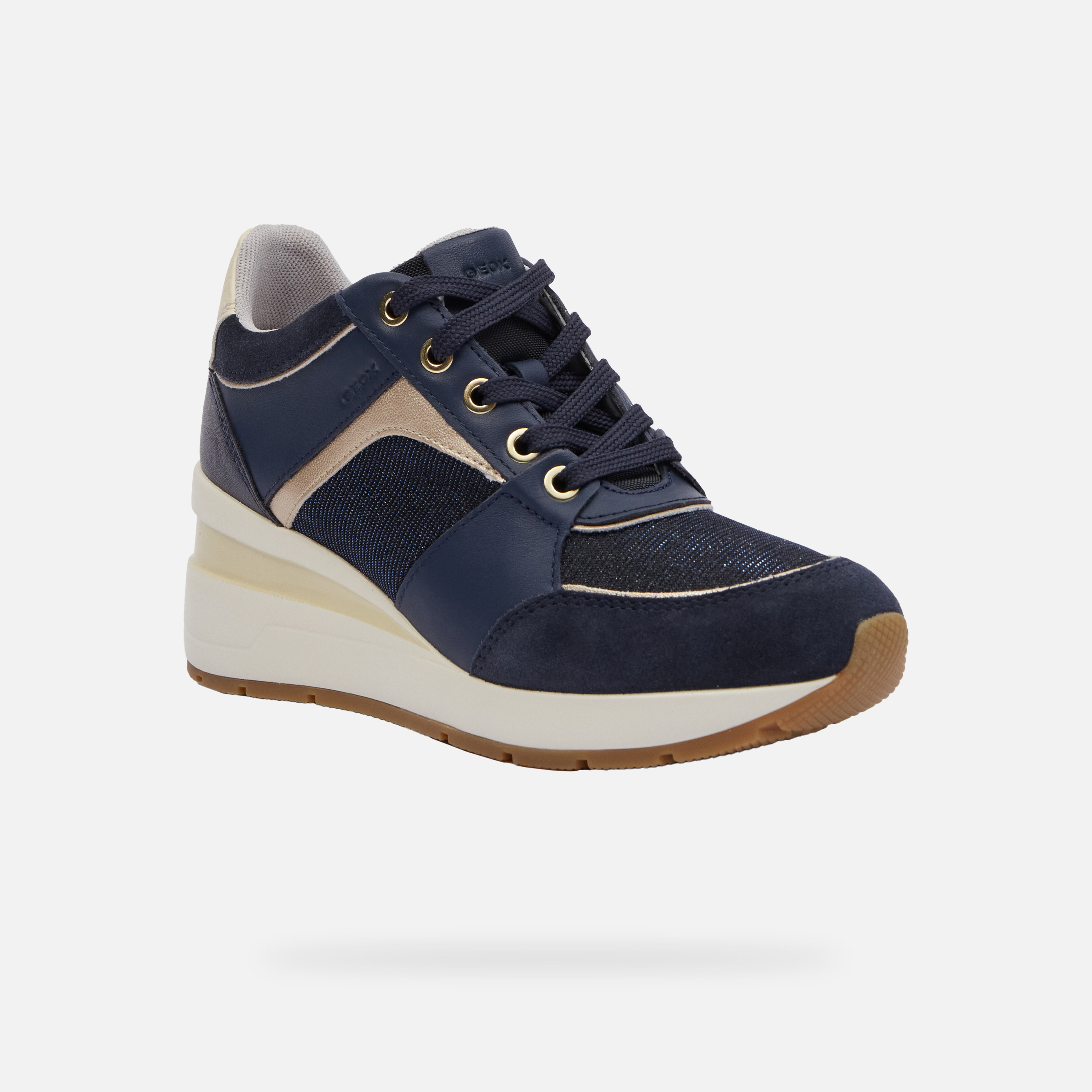 Dark blue women's sneakers Geox Zosma - Women's