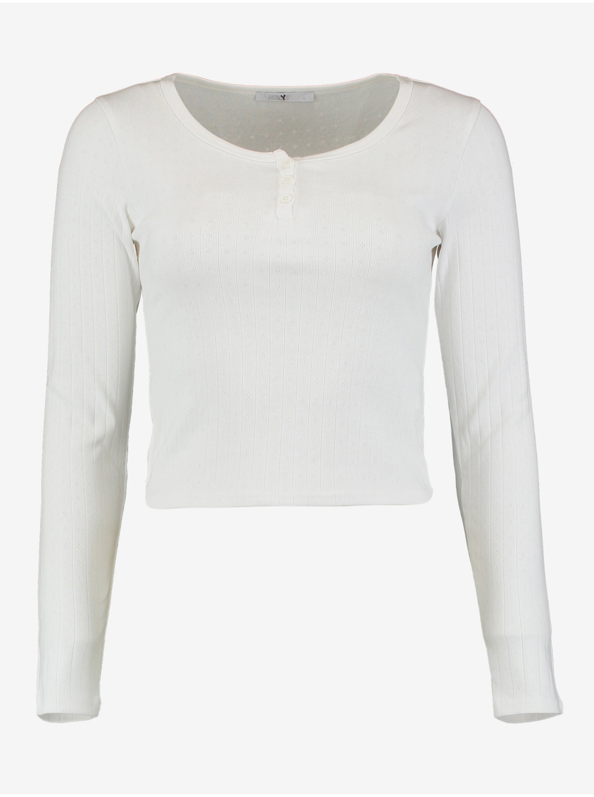 Levně Haily´s Bílé krátké tričko Hailys Lissy - Dámské