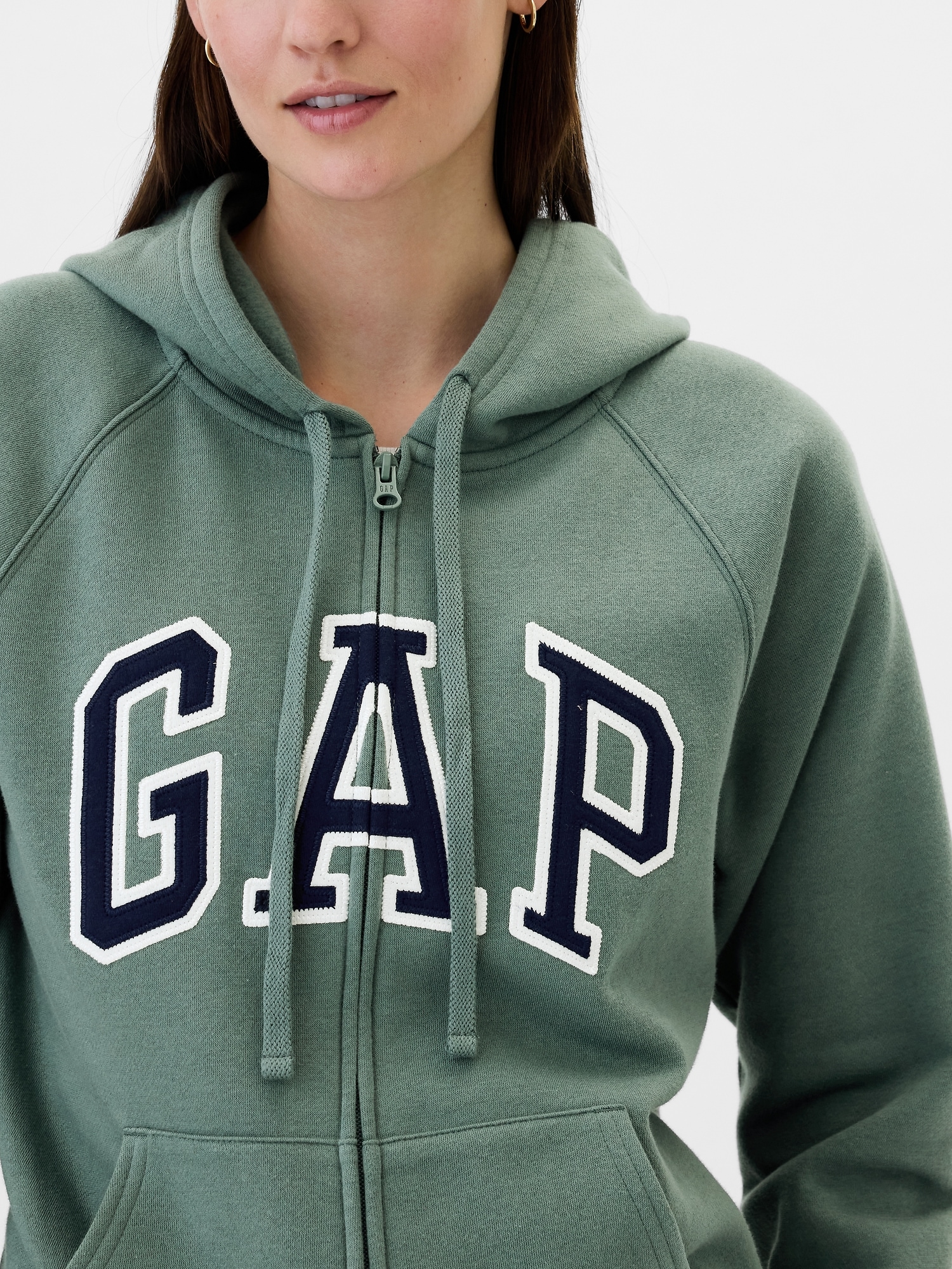 GAP Zip-up hoodie with logo - Women's