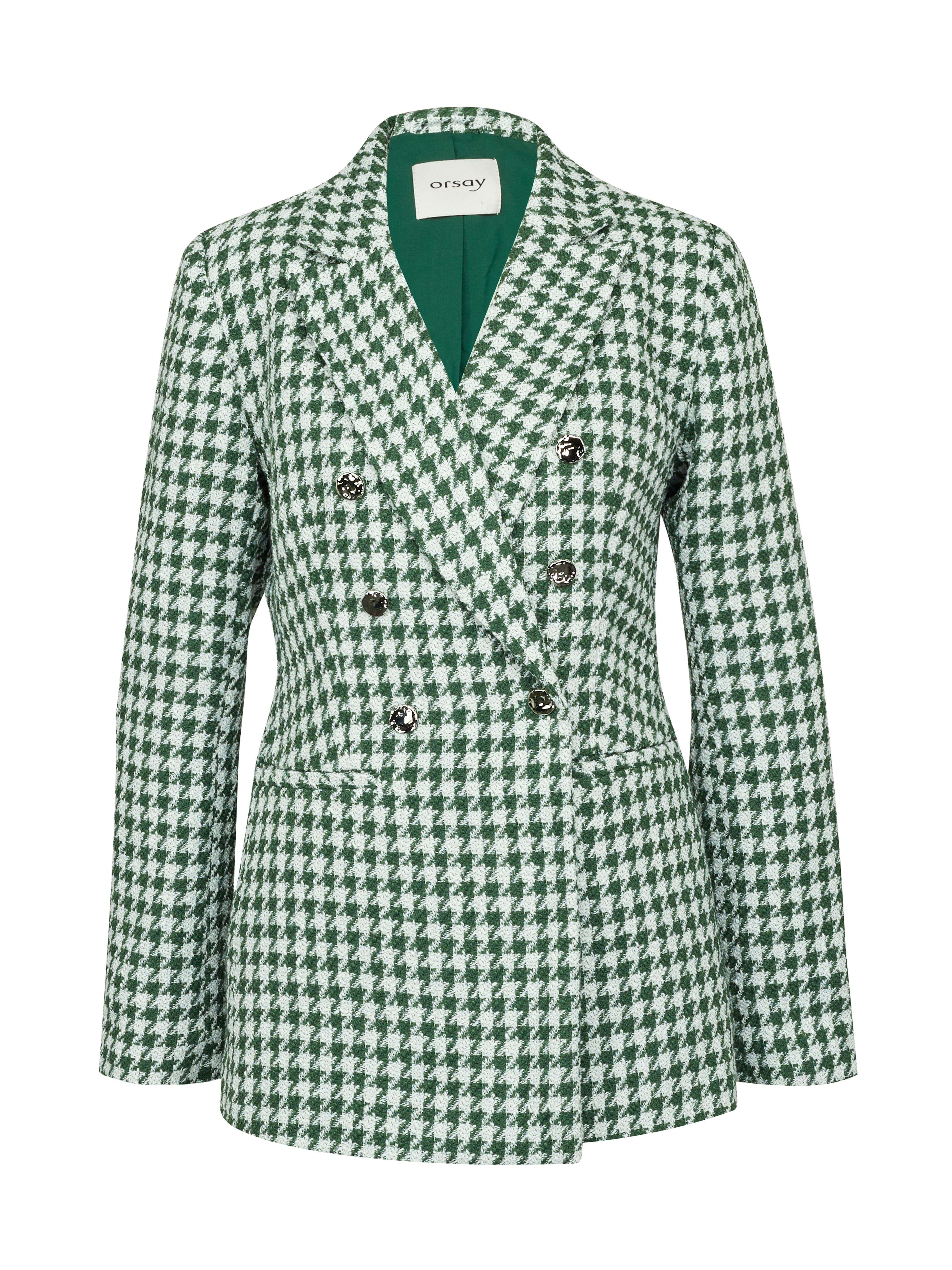 Green women&#039;s patterned blazer ORSAY - Women&#039;s