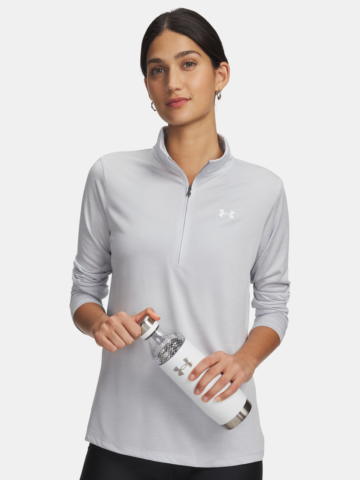 Under Armour Women's T-shirt Tech 1/2 Zip- Twist - Women's