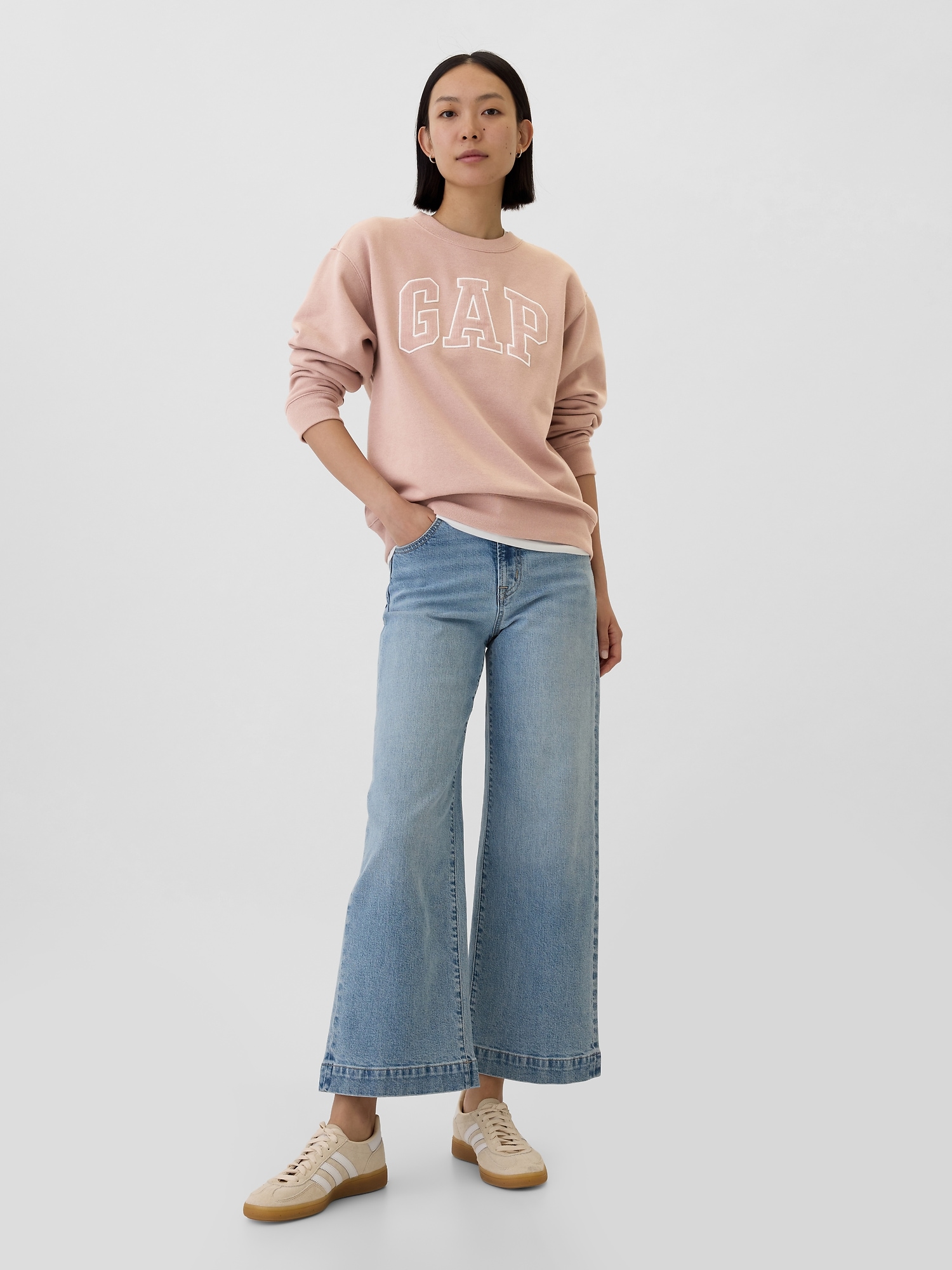 GAP Oversize fleece sweatshirt - Women&#039;s