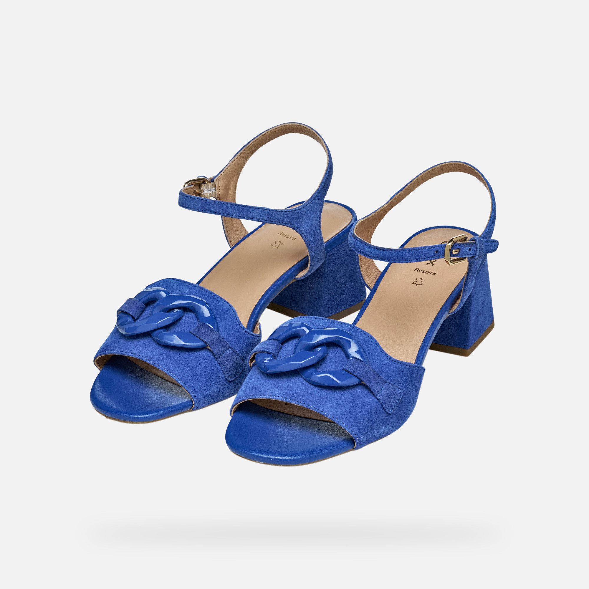 Blue women's sandals Geox New Eraklia 50 T - Women's