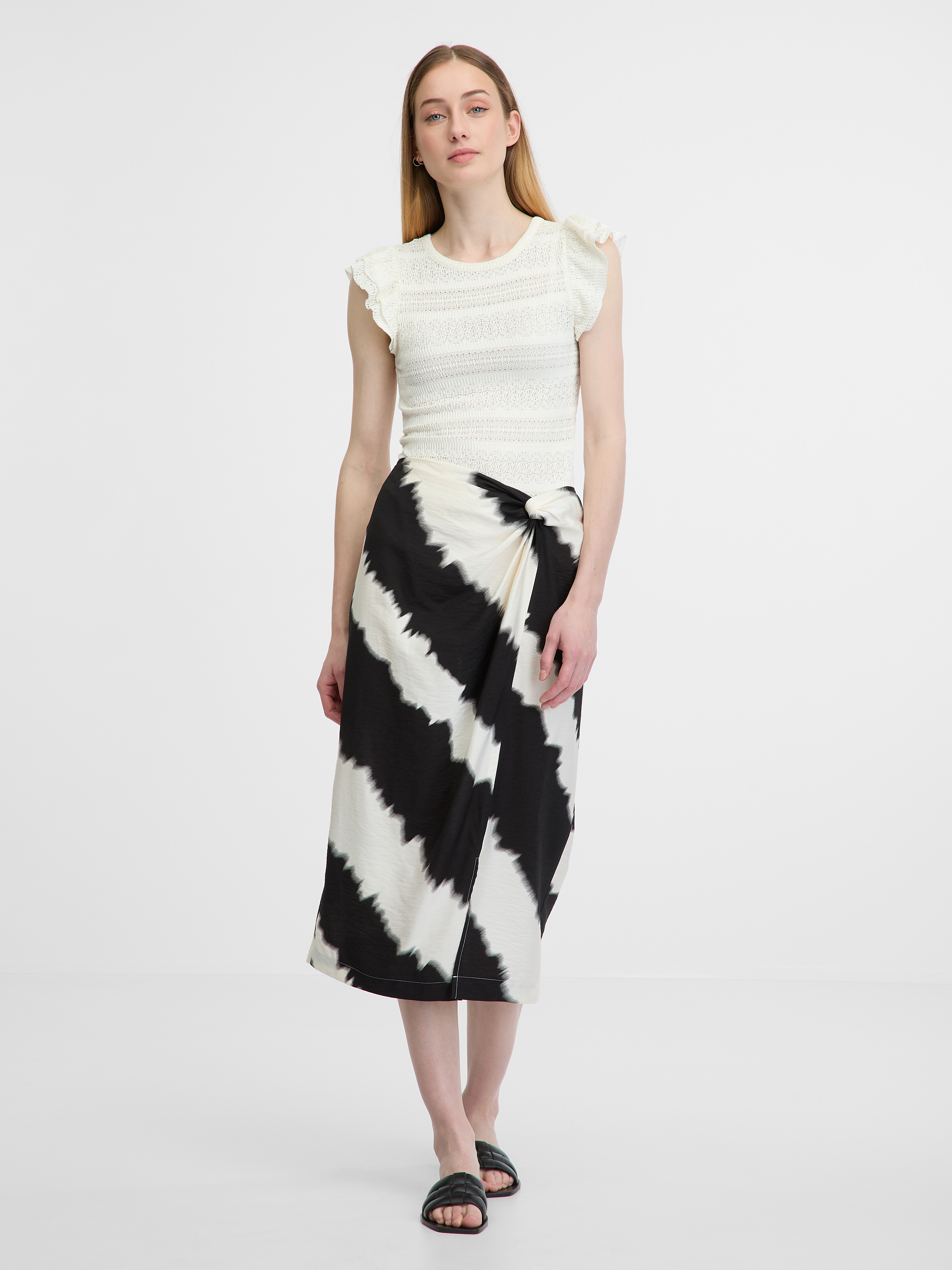 Orsay White-black women&#039;s skirt - Women&#039;s