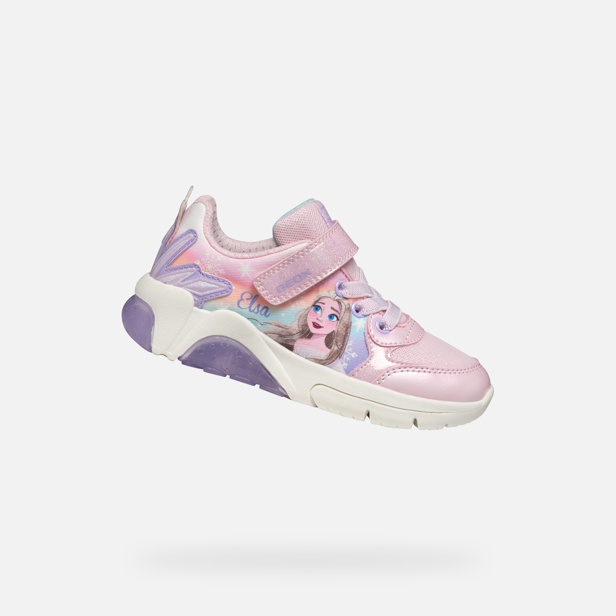 Pink Girls Sneakers Geox Fadinlight - Girls