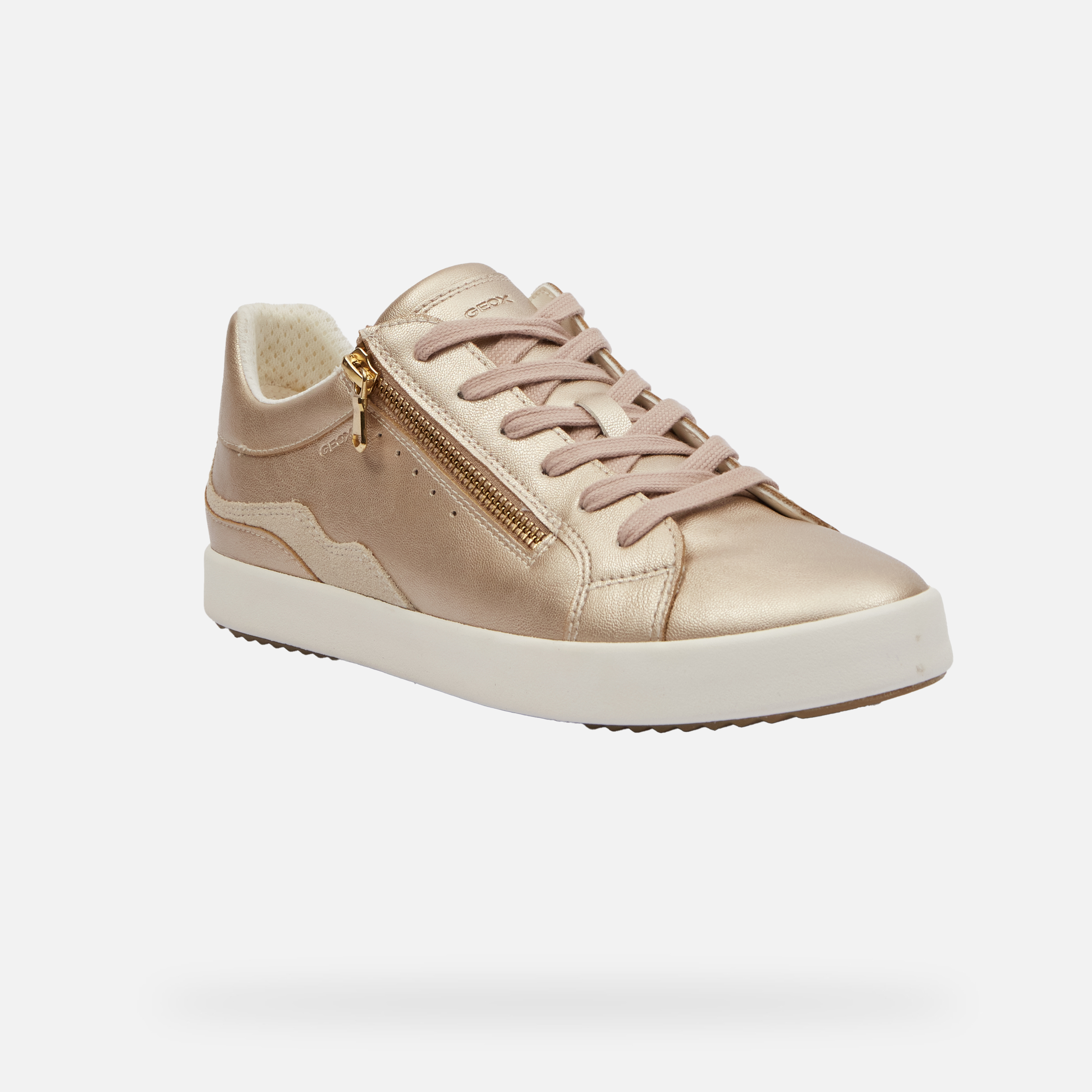 Gold women's sneakers Geox Blomiee - Women's