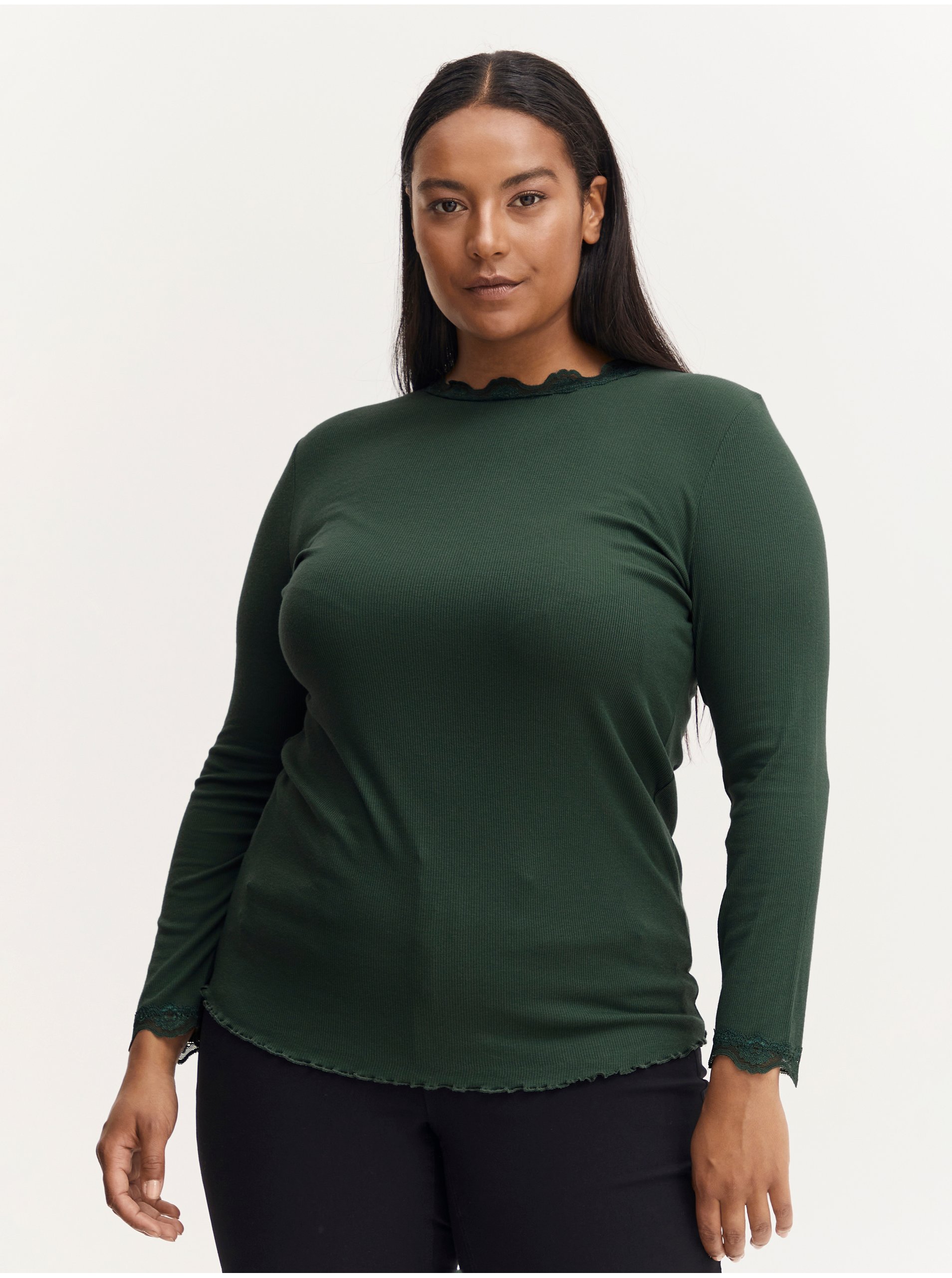 Green Long Sleeve T-Shirt Fransa - Women