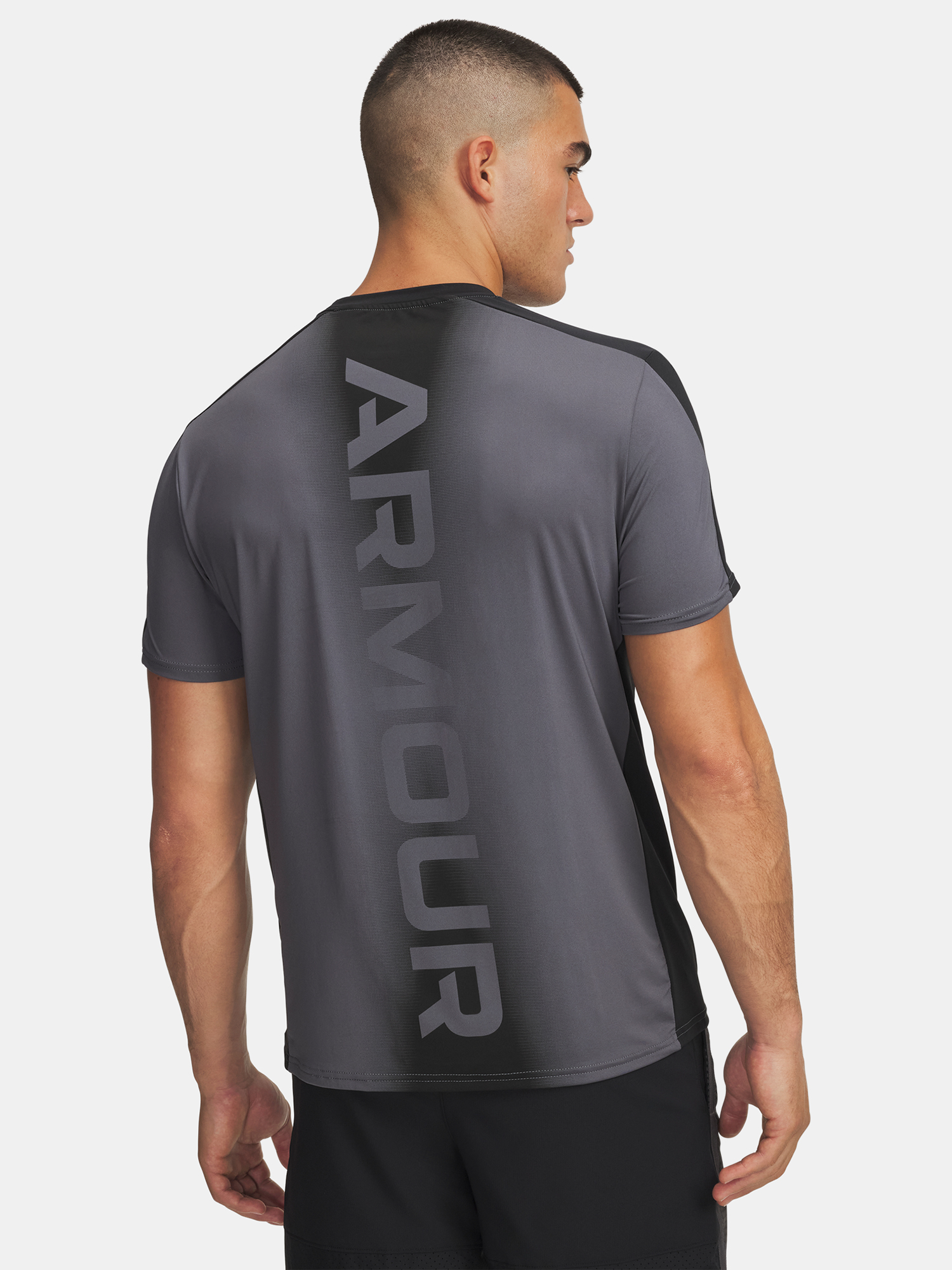 Men's T-shirt Under Armour UA HG Wordmark SS-GRY - Men's