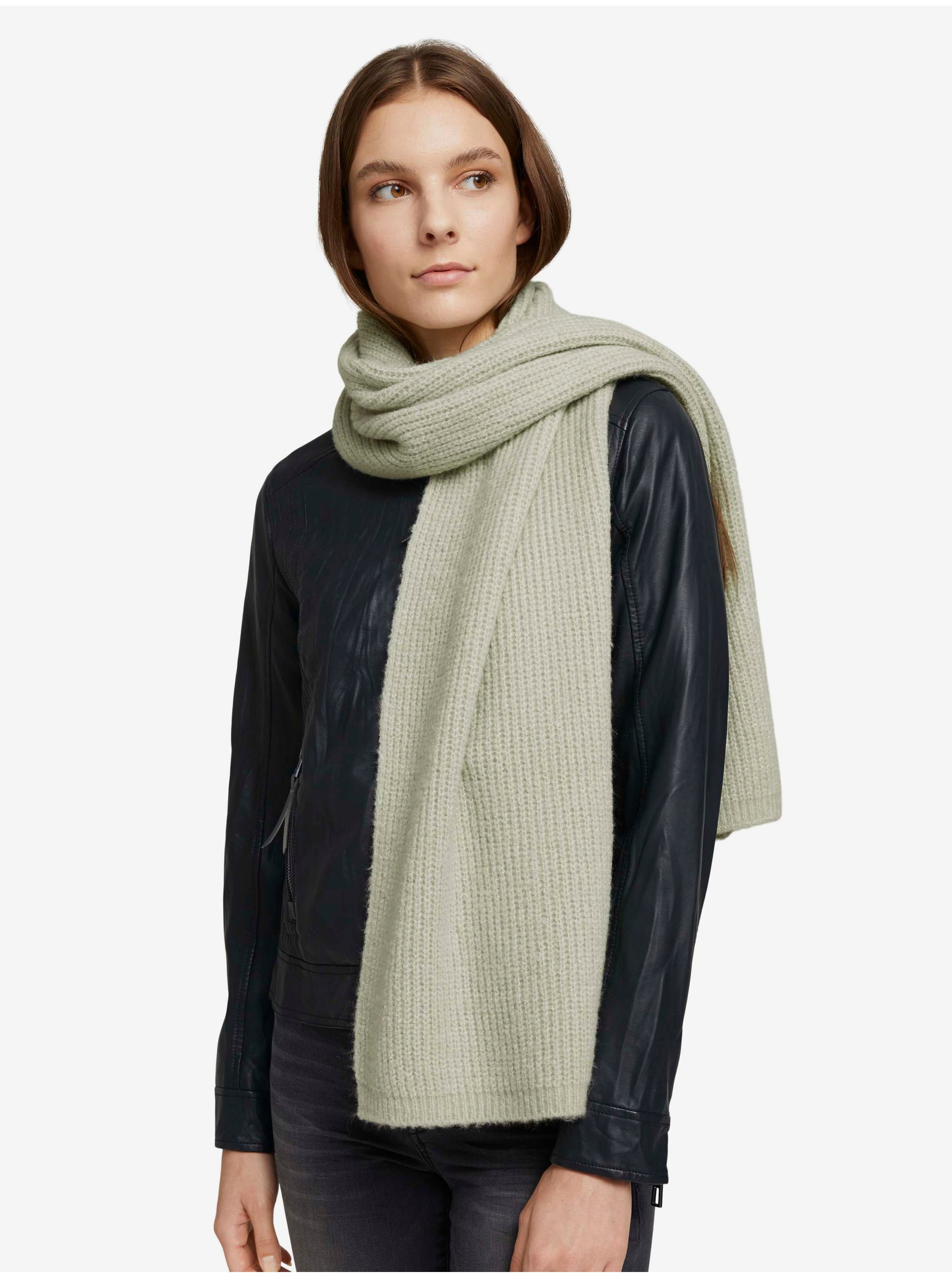 Light Green Women Scarf Tom Tailor - Ladies