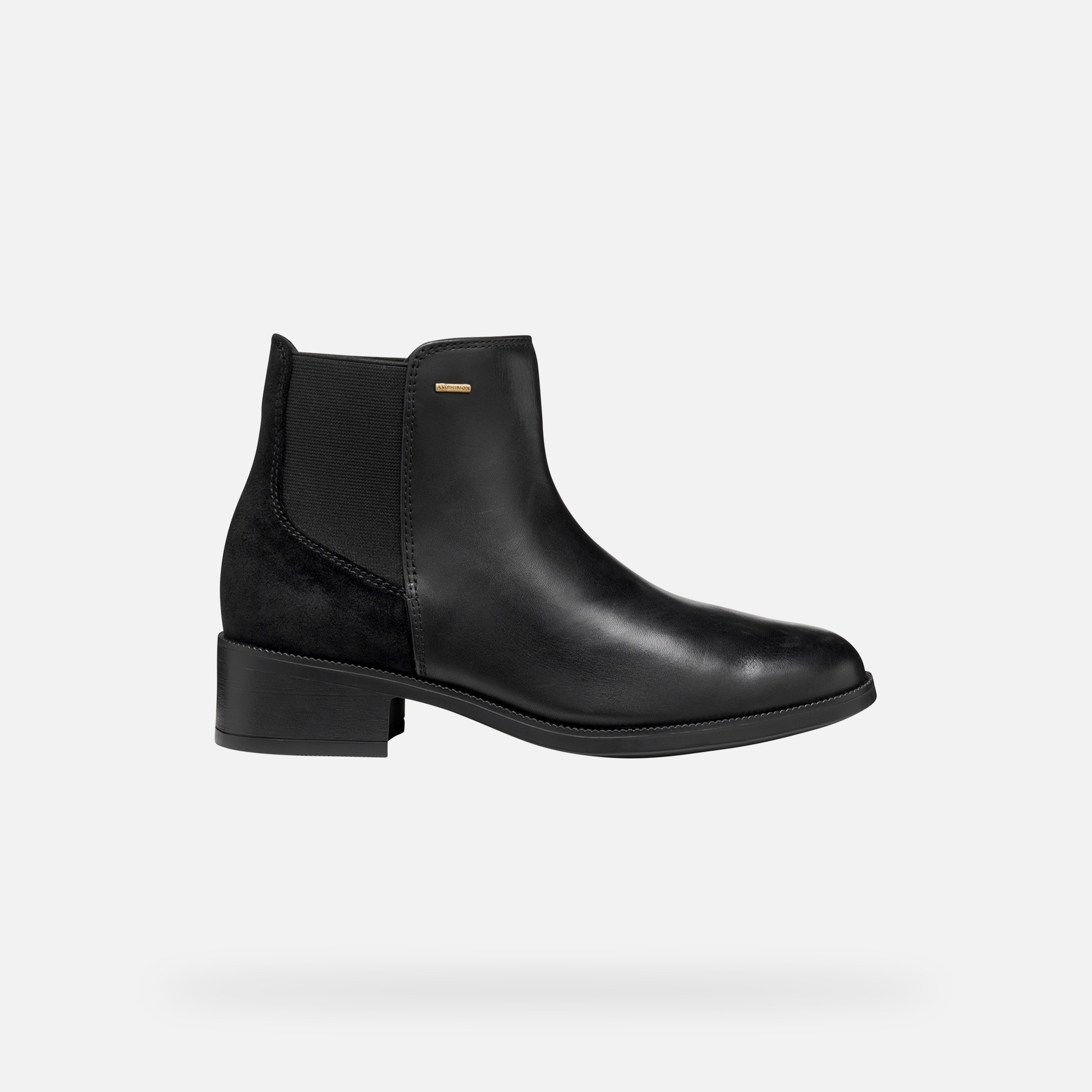 Black Women's Ankle Boots Geox Camexia NP ABX - Ladies