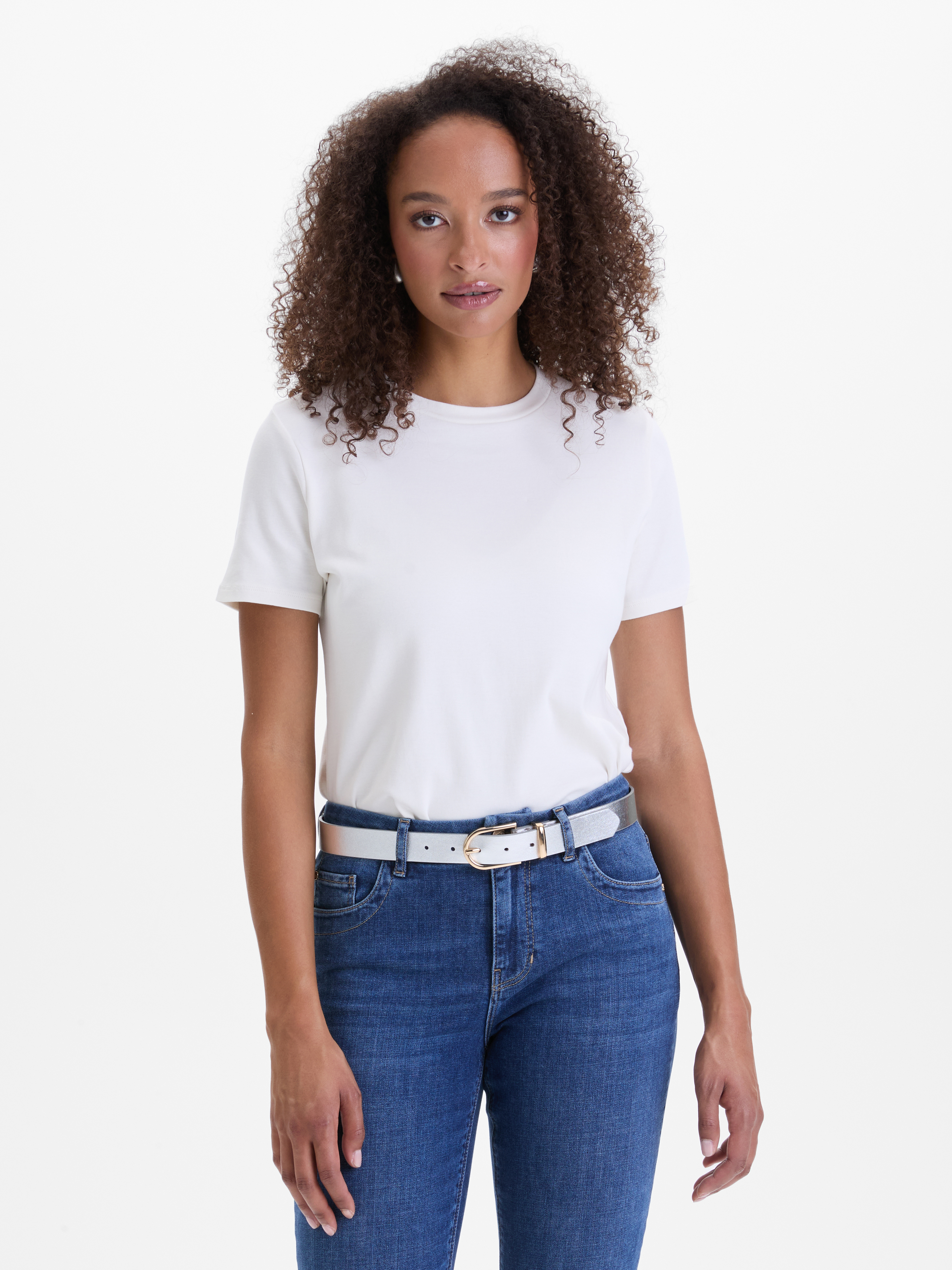 Cream women's short-sleeved T-shirt ORSAY - Women's