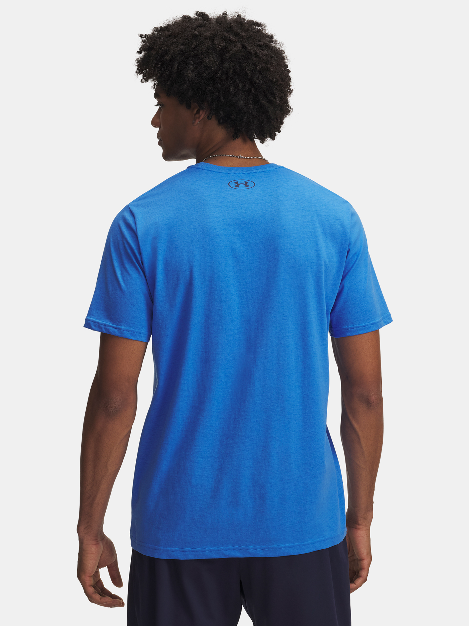 Men's T-shirt Under Armour UA TRIPLE STACK LC LOGO SS-BLU - Men's