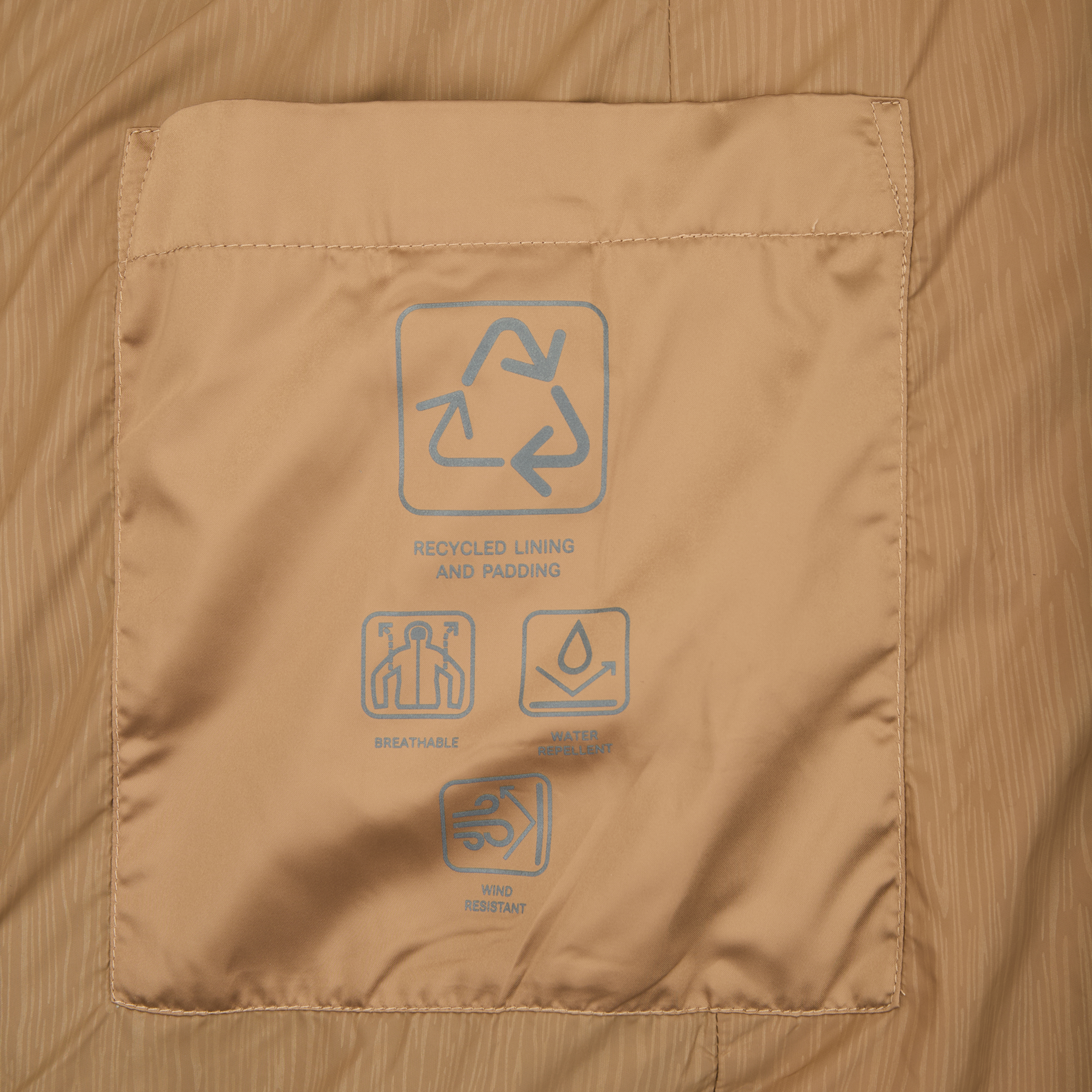 Geacă de damă maro deschis cu puf Geox Zosma