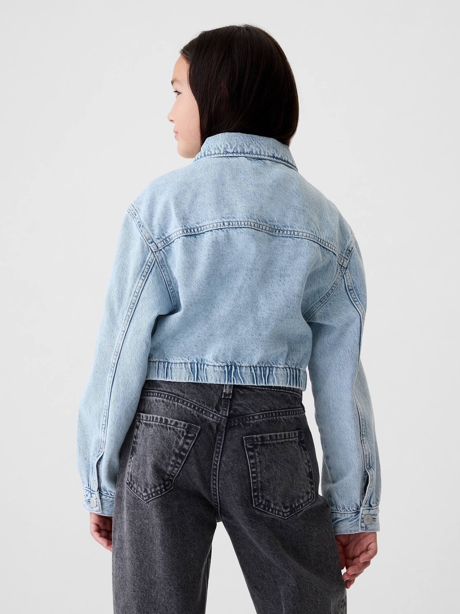 GAP Children's denim crop jacket - Girls