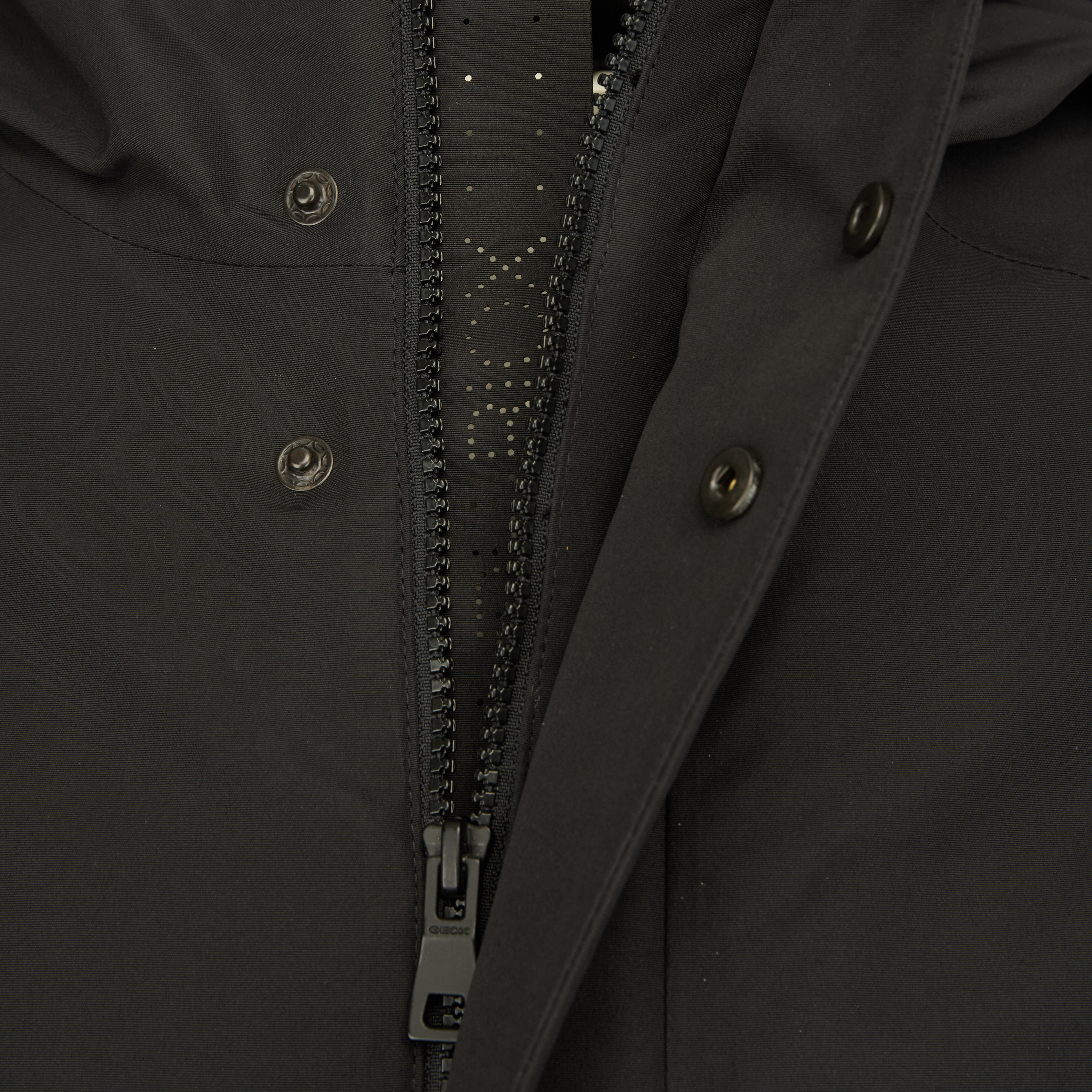 Parka neagră pentru bărbați Geox Doray