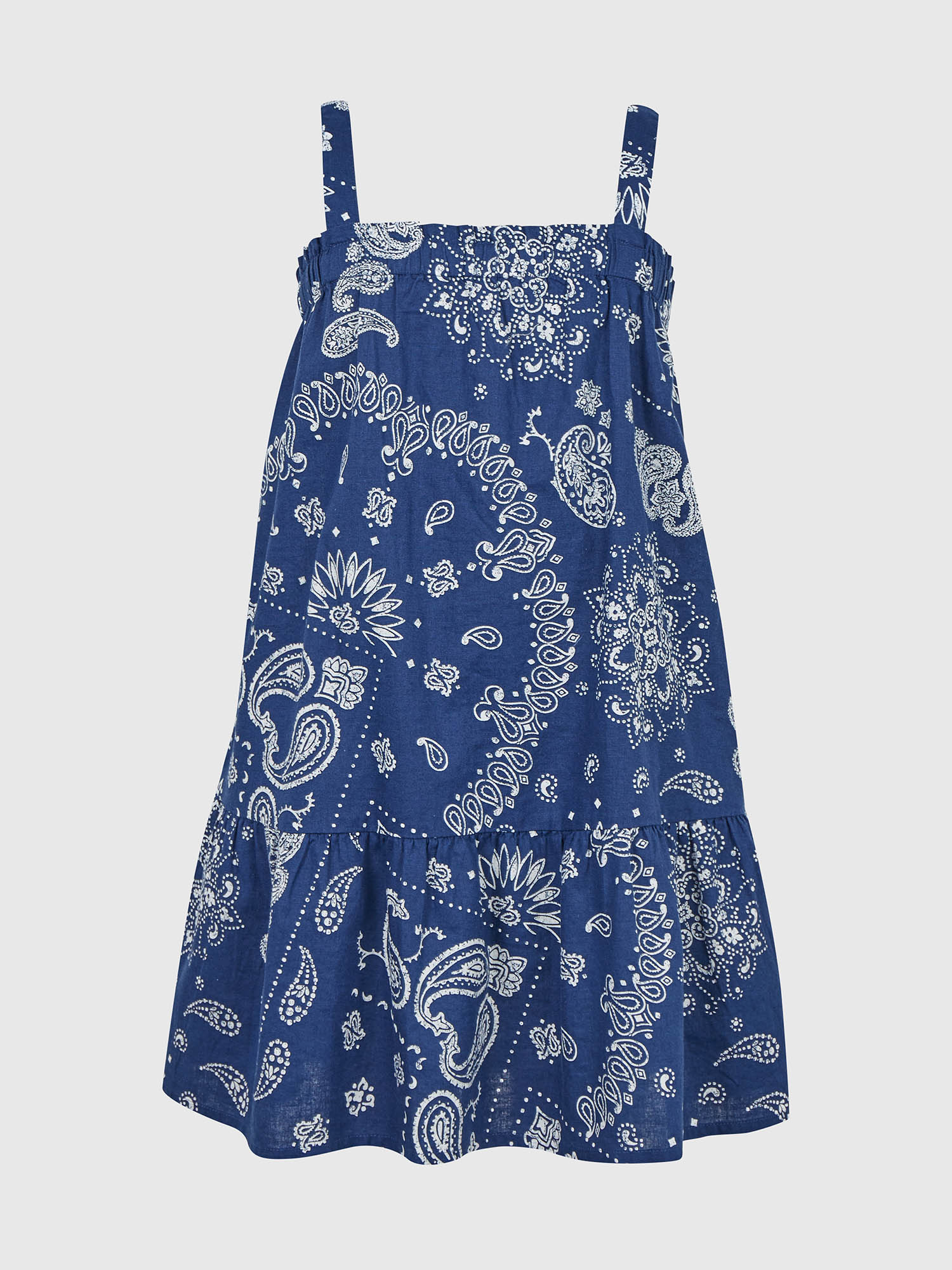 GAP Children's Linen Dress With Blueprint - Girls