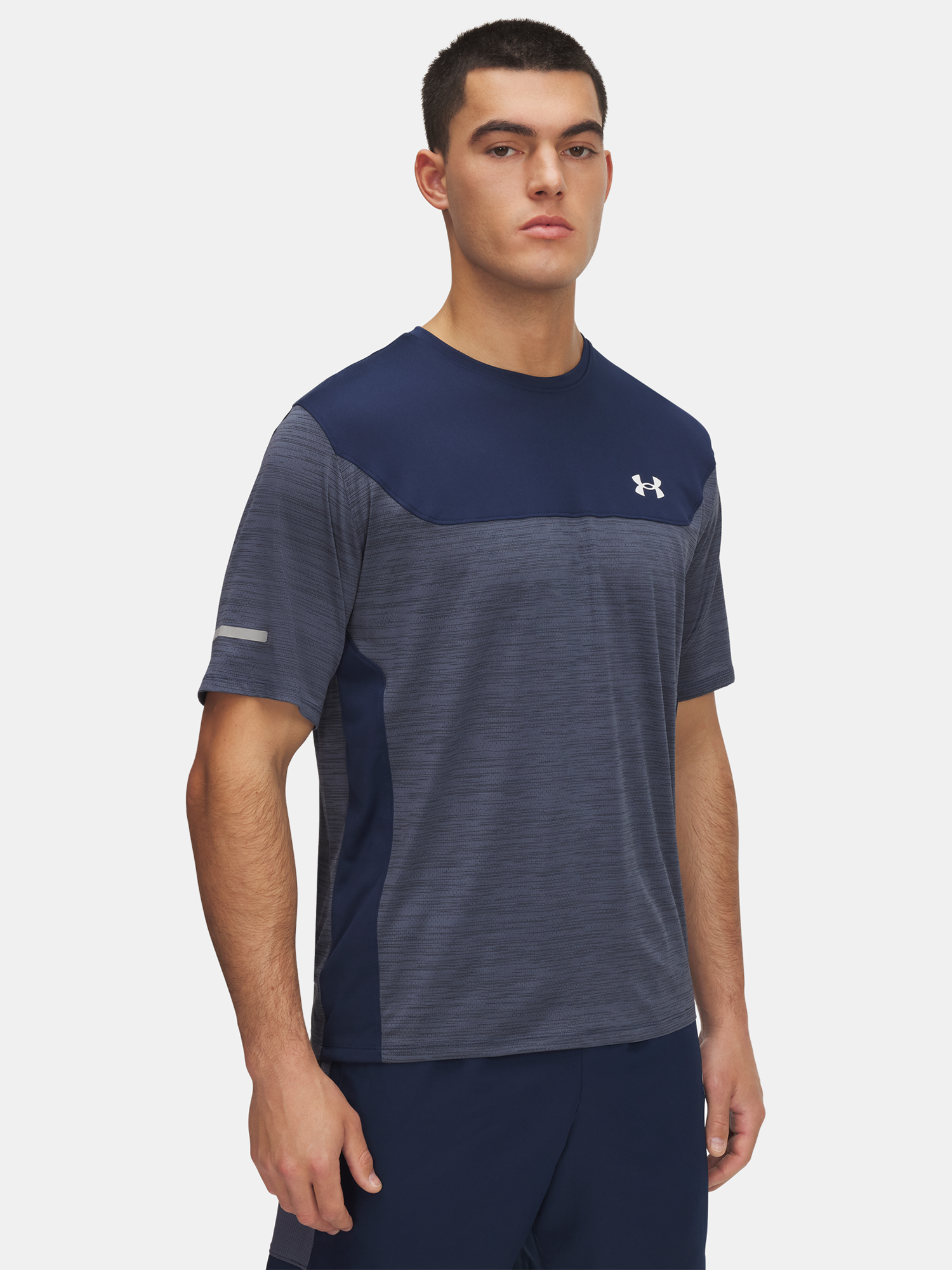Mens T-shirt Under Armour UA Tech Utility SS-BLU - Mens
