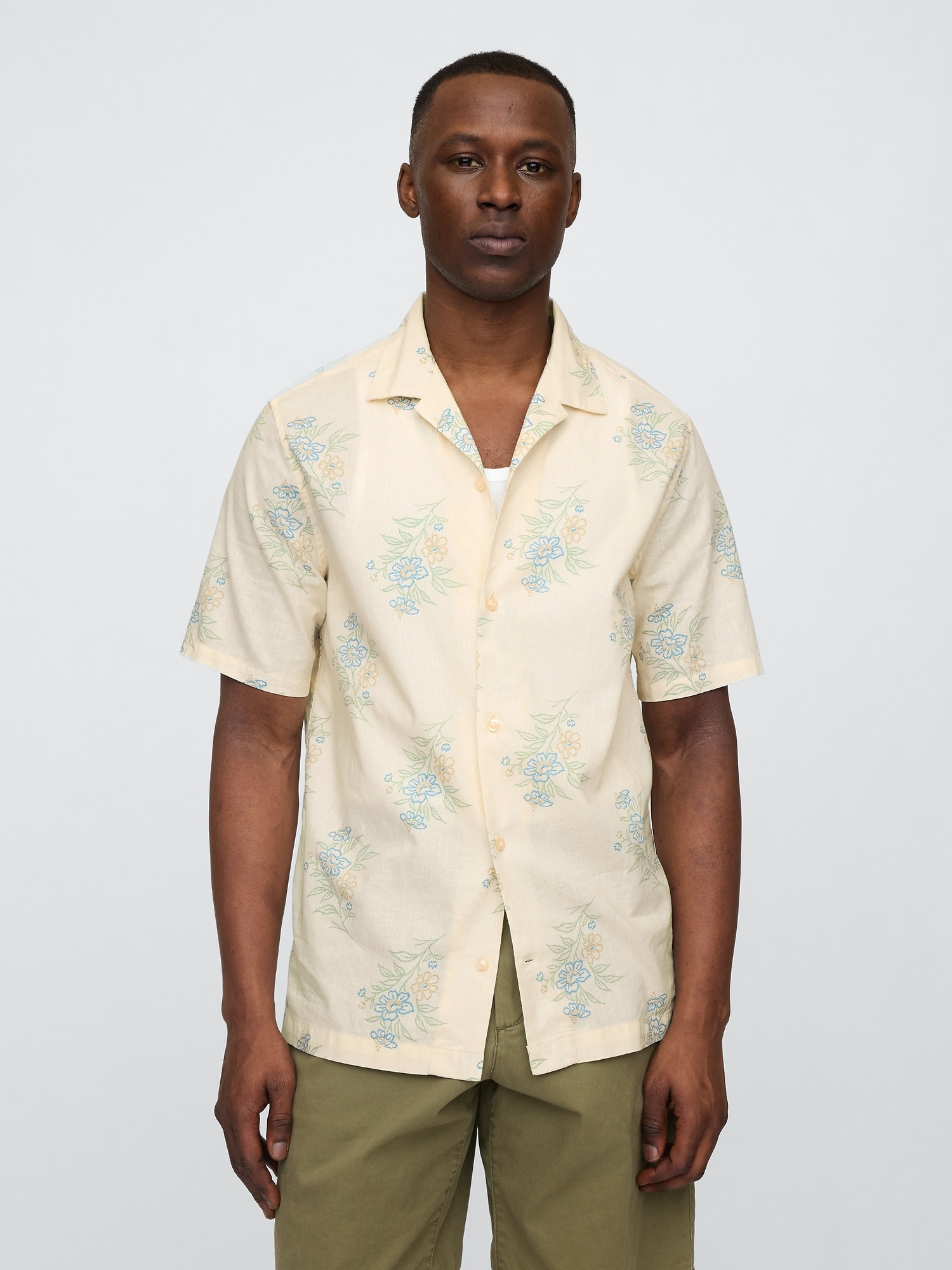 Ленена риза GAP със стандартна кройка - мъжка