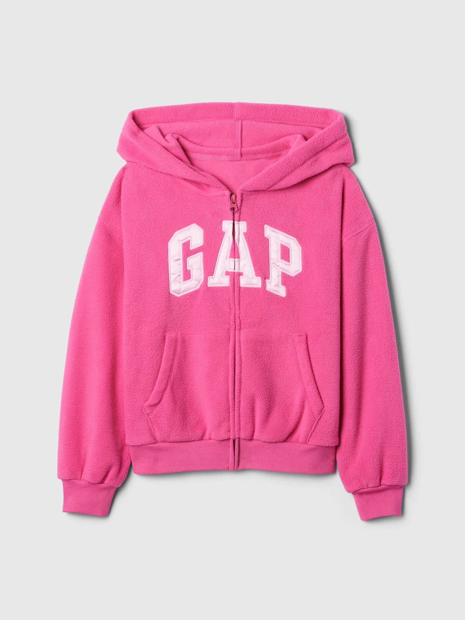 GAP Children&#039;s fleece oversized sweatshirt with logo - Girls