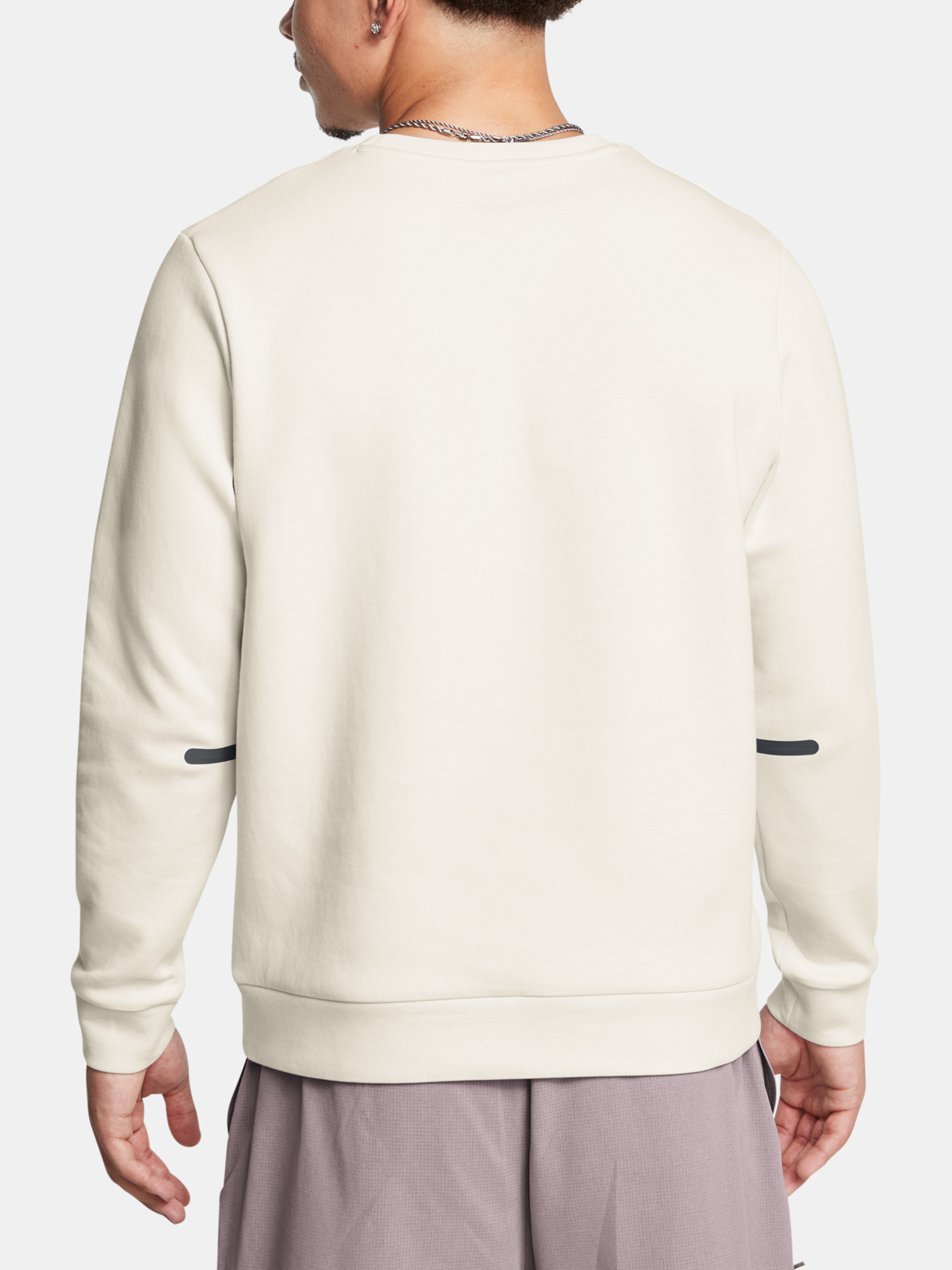 Men&#039;s sweatshirt Under Armour UA Unstoppable Flc Crew EU-WHT - Men&#039;s