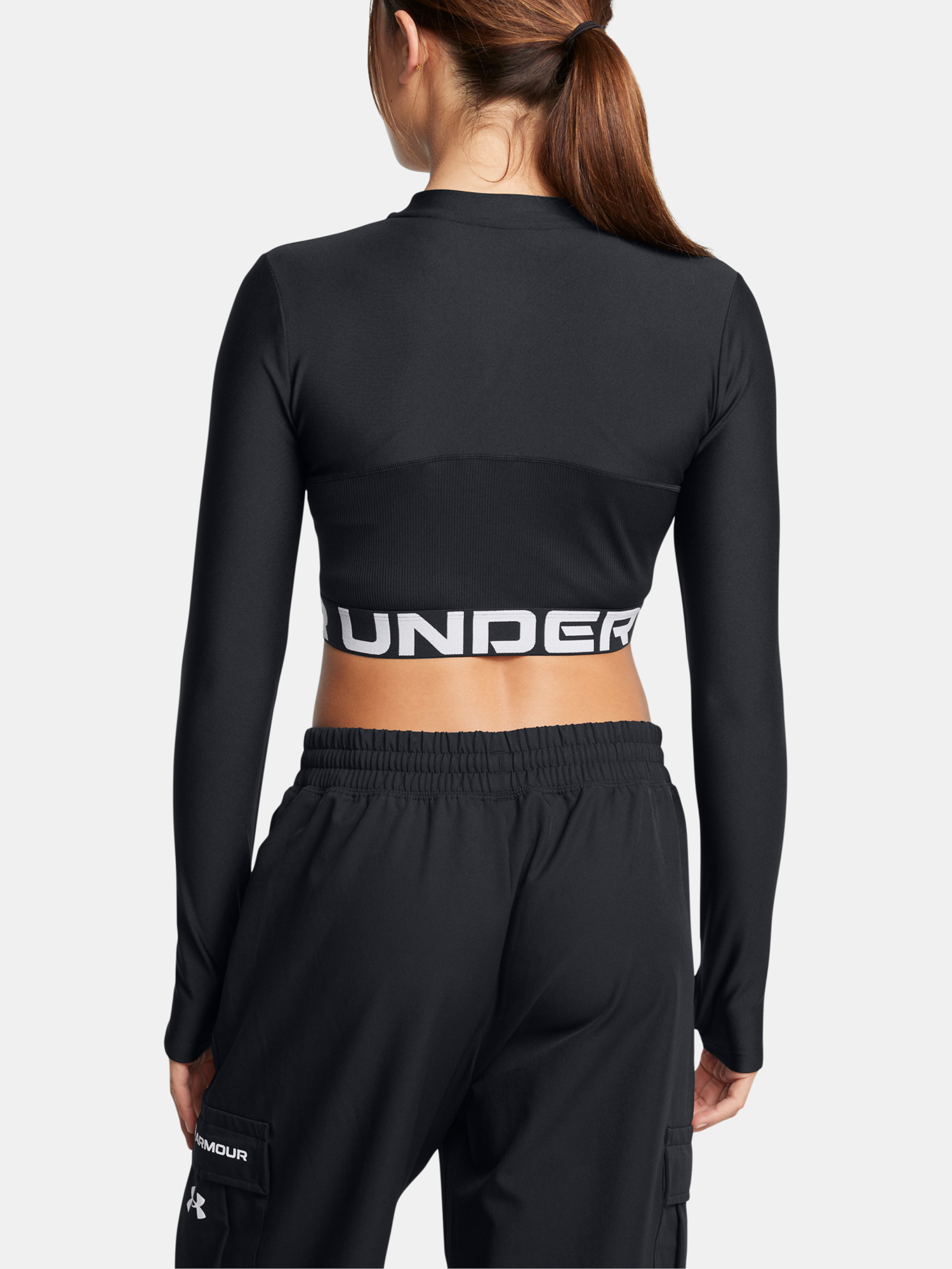 Under Armour Women&#039;s T-shirt HeatGear Rib 1/4 Zip LS - Women