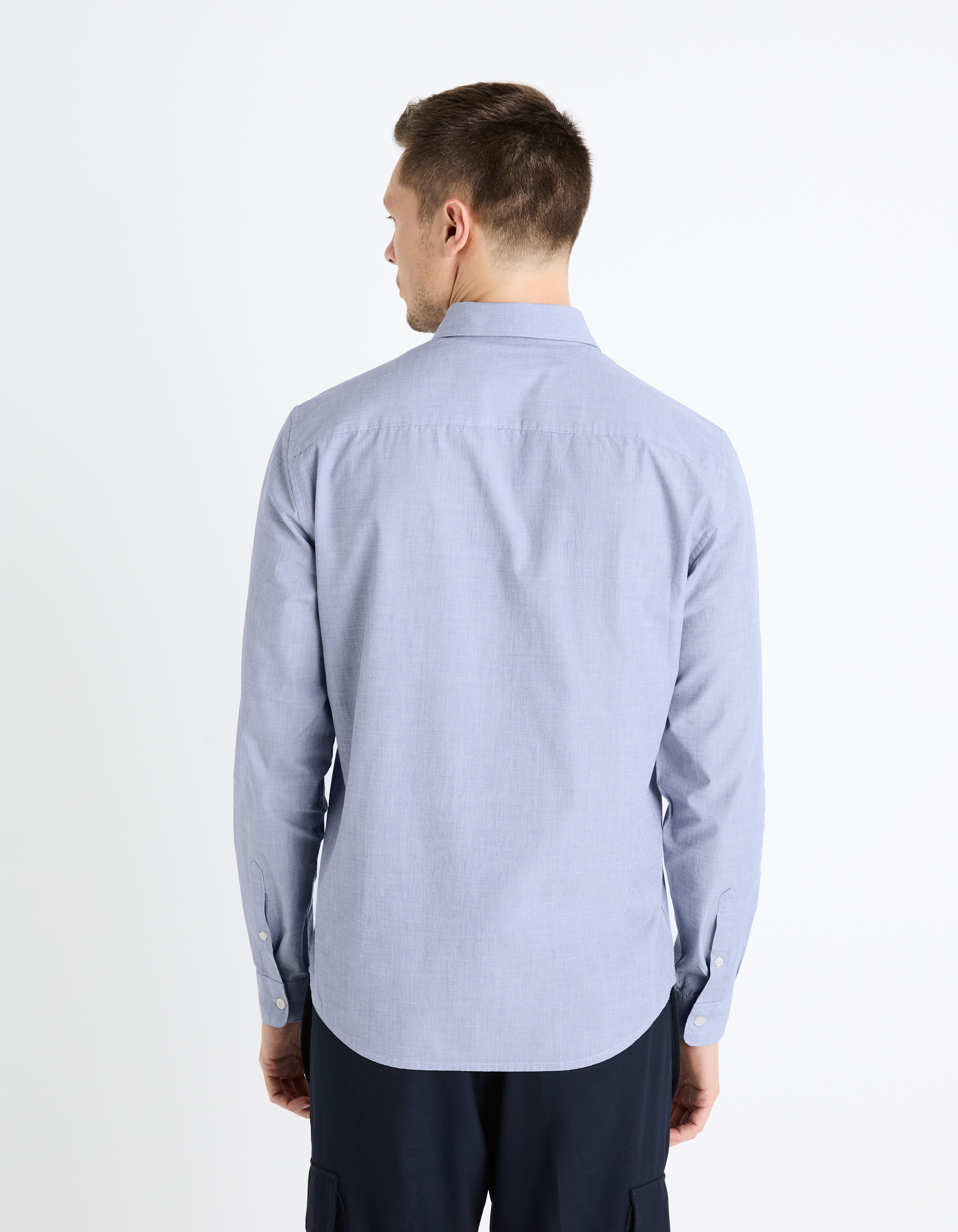 Camasi casual pentru barbati Celio - albastru deschis