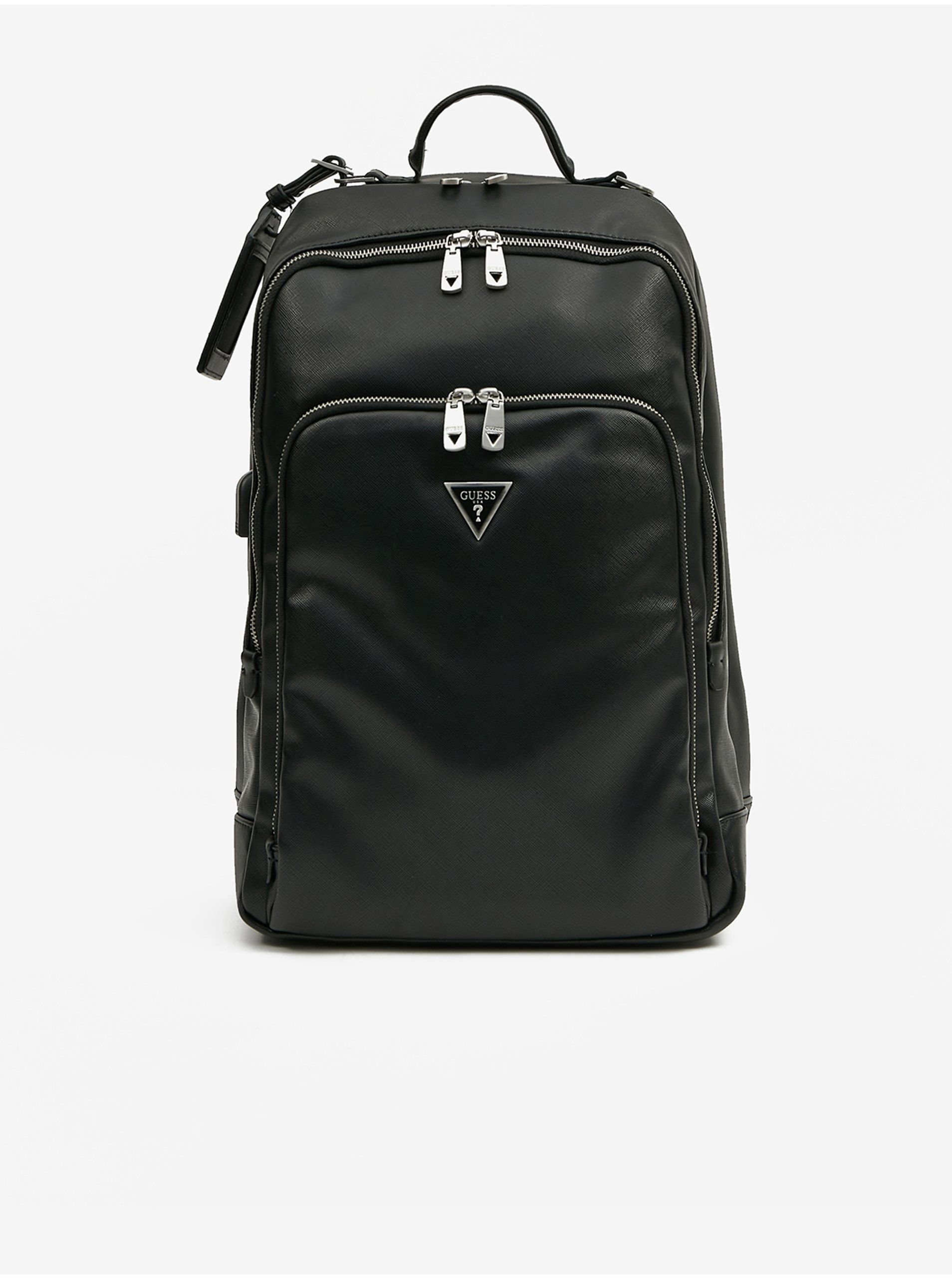Black Men's Backpack Guess Certosa - Men