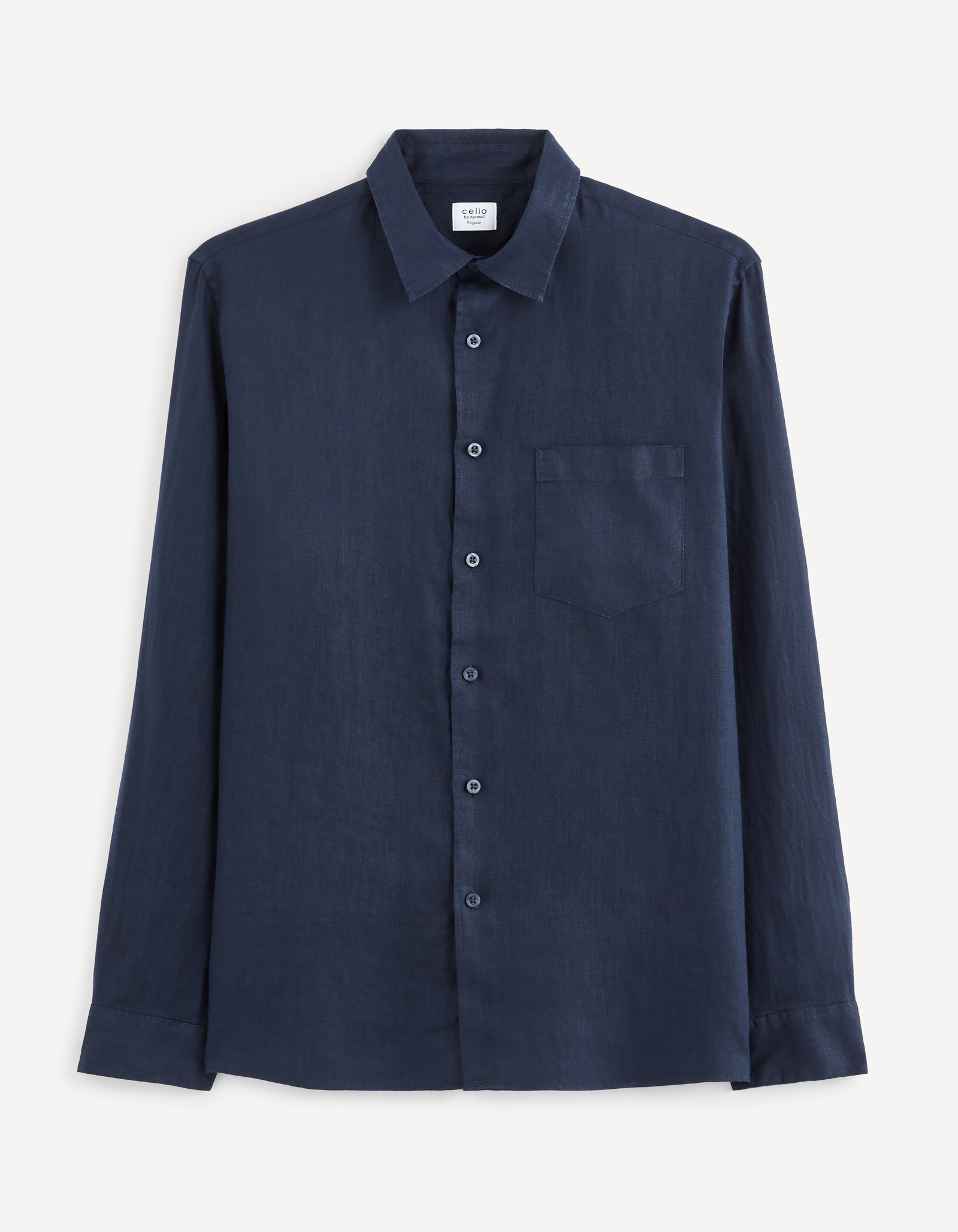 Camasi casual pentru barbati Celio - albastru inchis