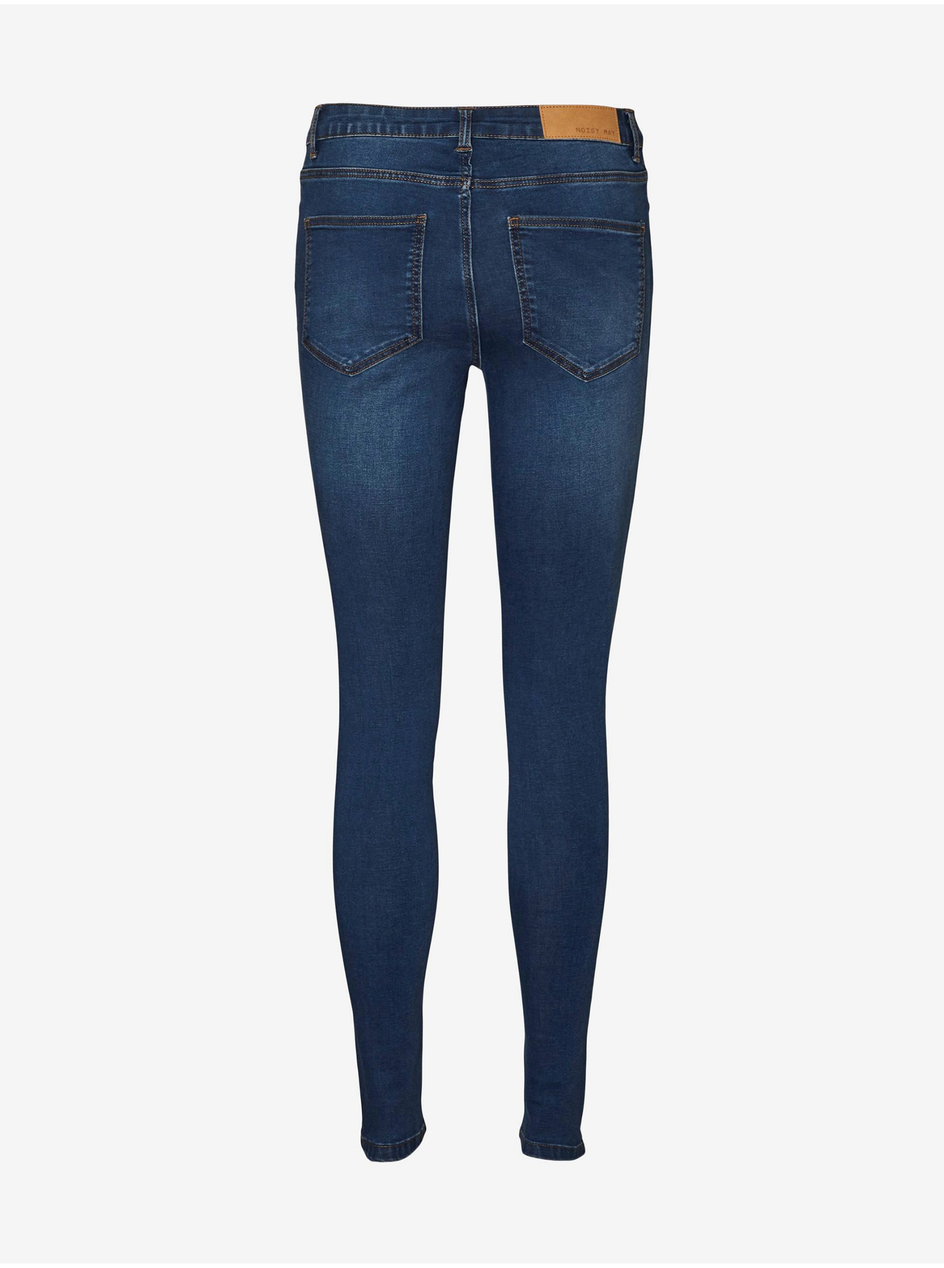 Skinny fit pentru femei Noisy May - albastru inchis